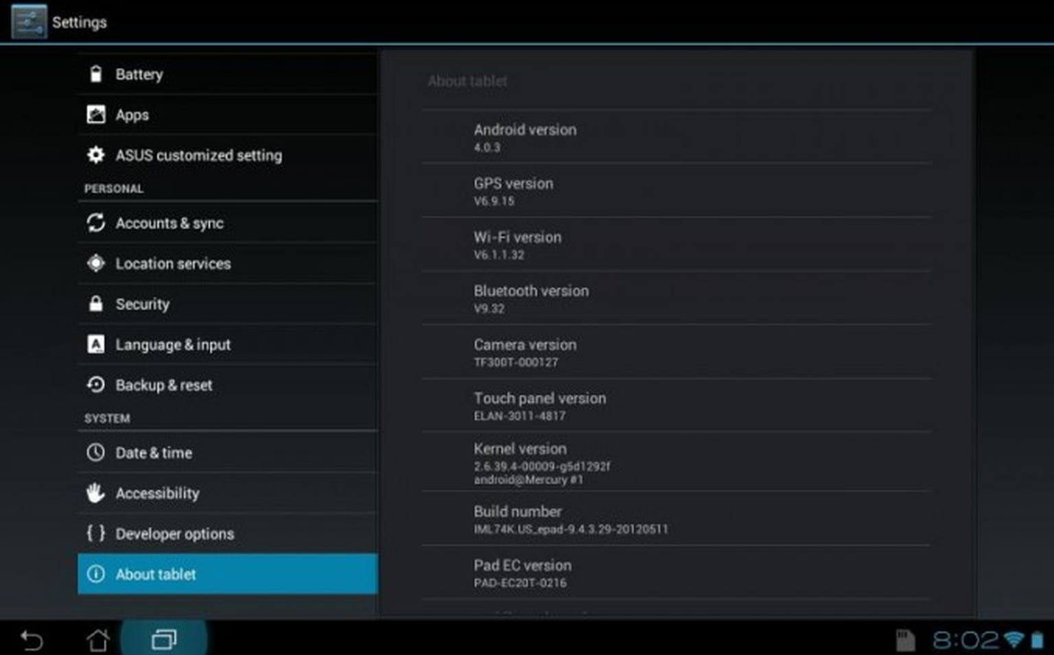 ASUS Transformer Pad TF300 software update rolls out