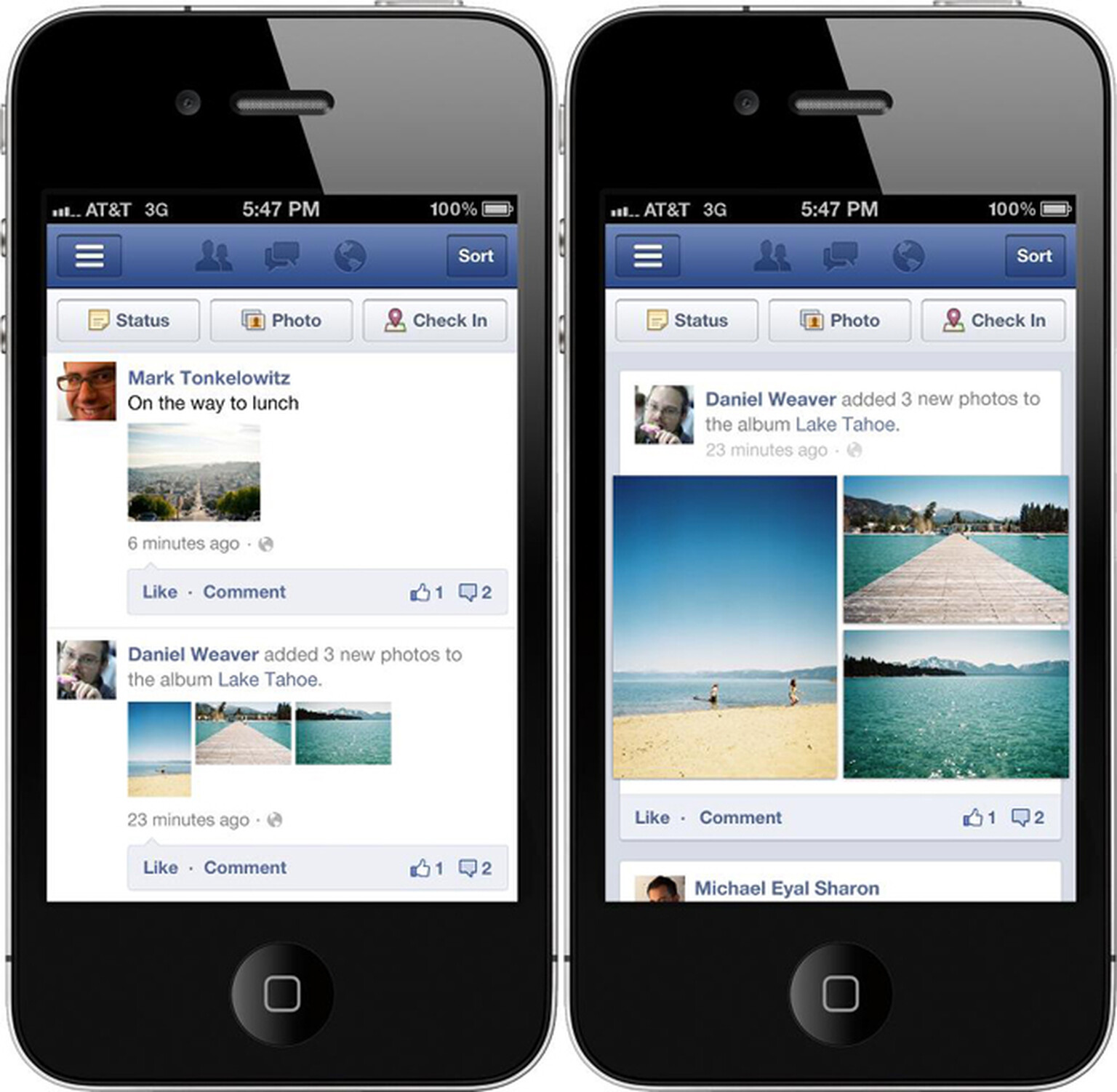 Facebook updates brings large images iOS and Android