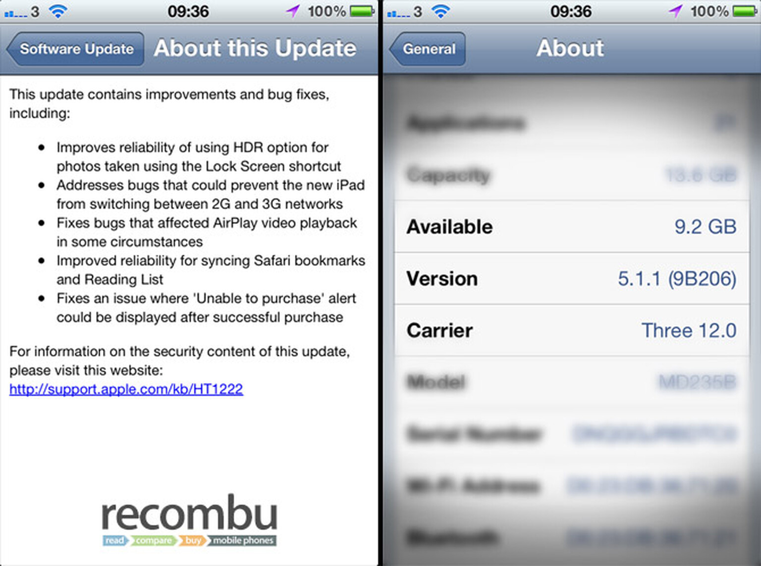 Apple iPhone, iPad and iPod Touch receive iOS 5.1.1 update