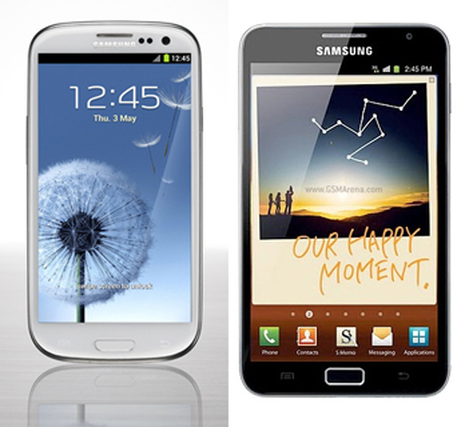 Samsung Galaxy S3 VS Samsung Galaxy Note (video)