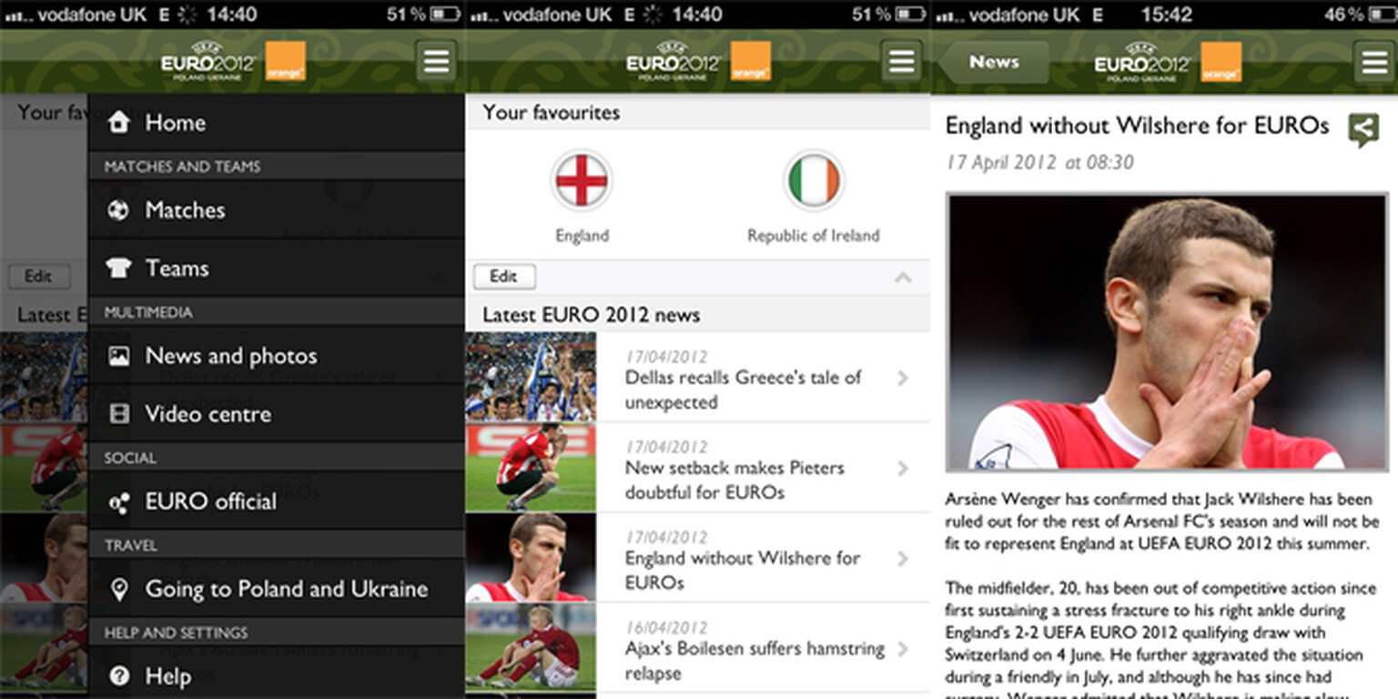 App Friday: Official UEFA EURO 2012 with Orange