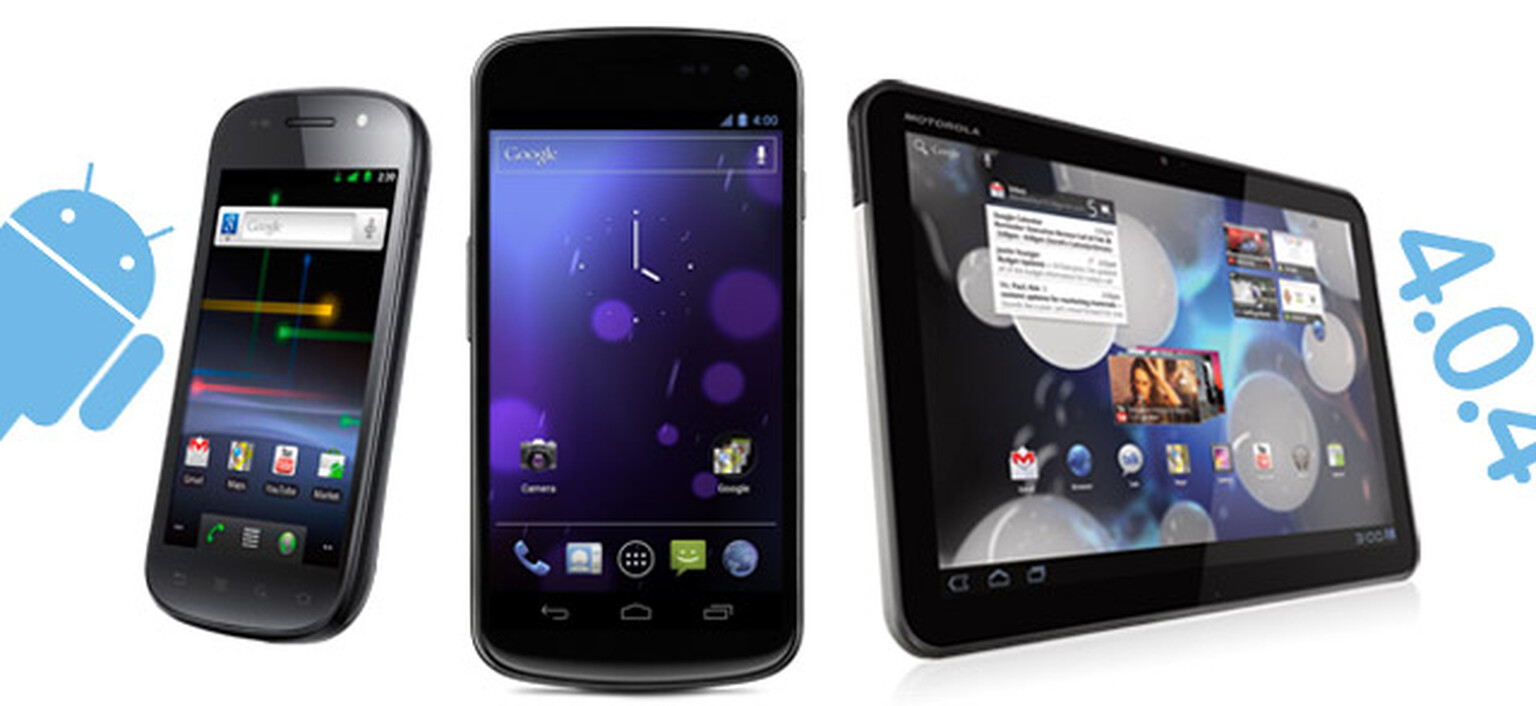Ice Cream Sandwich 4.0.4 update rolling out to Google Nexus S, Samsung Galaxy Nexus and Motorola Xoom