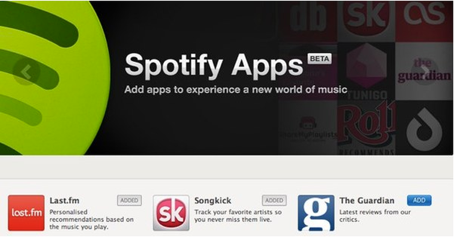 Spotify announces 12 new music apps for fans