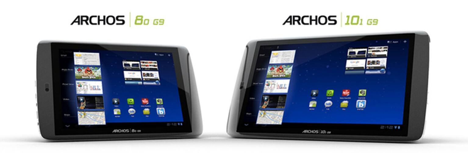 Archos G9 tablets getting Android 4.0.3 Ice Cream Sandwich now