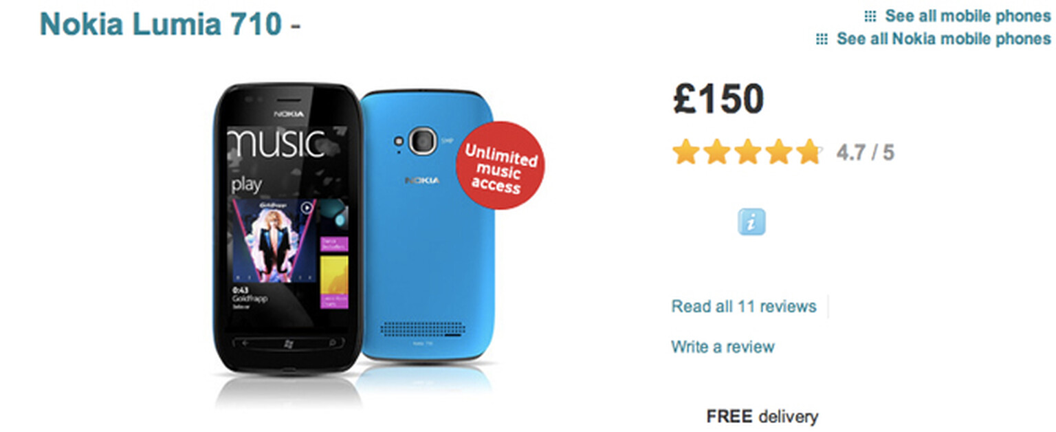 Wednesday Deals: Apple iPhone 4S, Nokia Lumia 710, HTC Radar and more