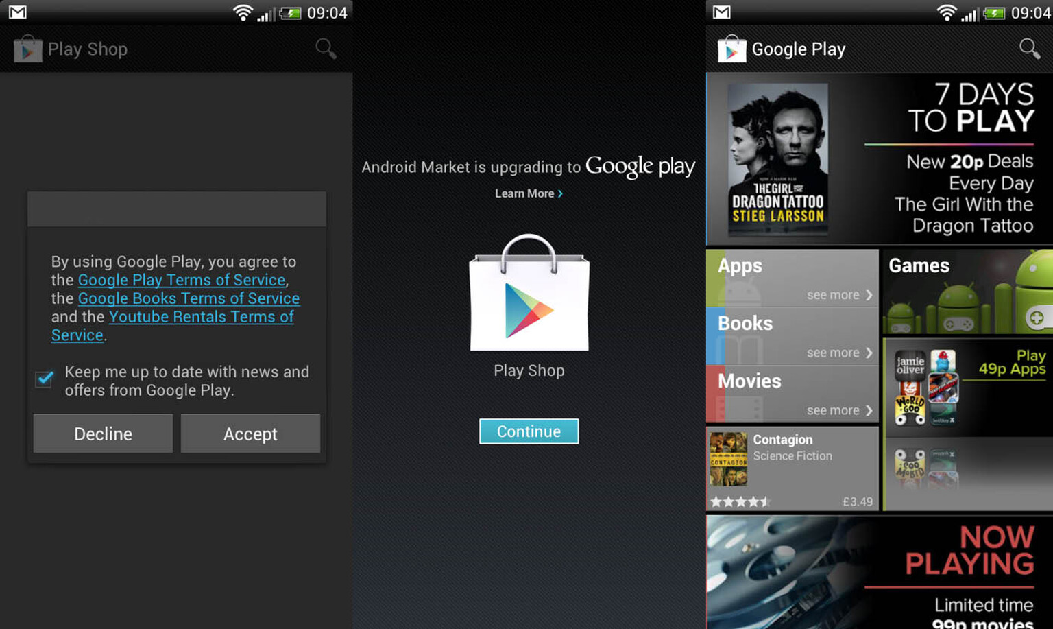 Google Play Shop: Android Market rebrand rolls out in the UK