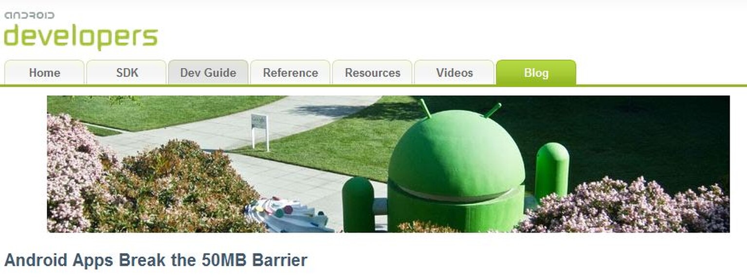 Android app size limit now 4GB - developers rejoice