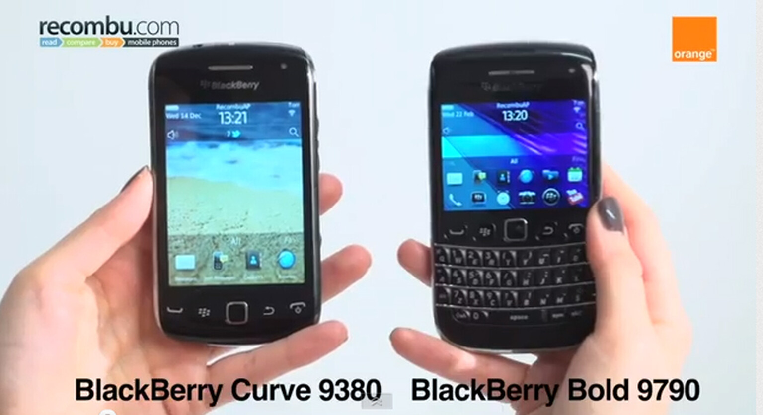 BlackBerry Bold 9790 Vs BlackBerry Curve 9380 video review