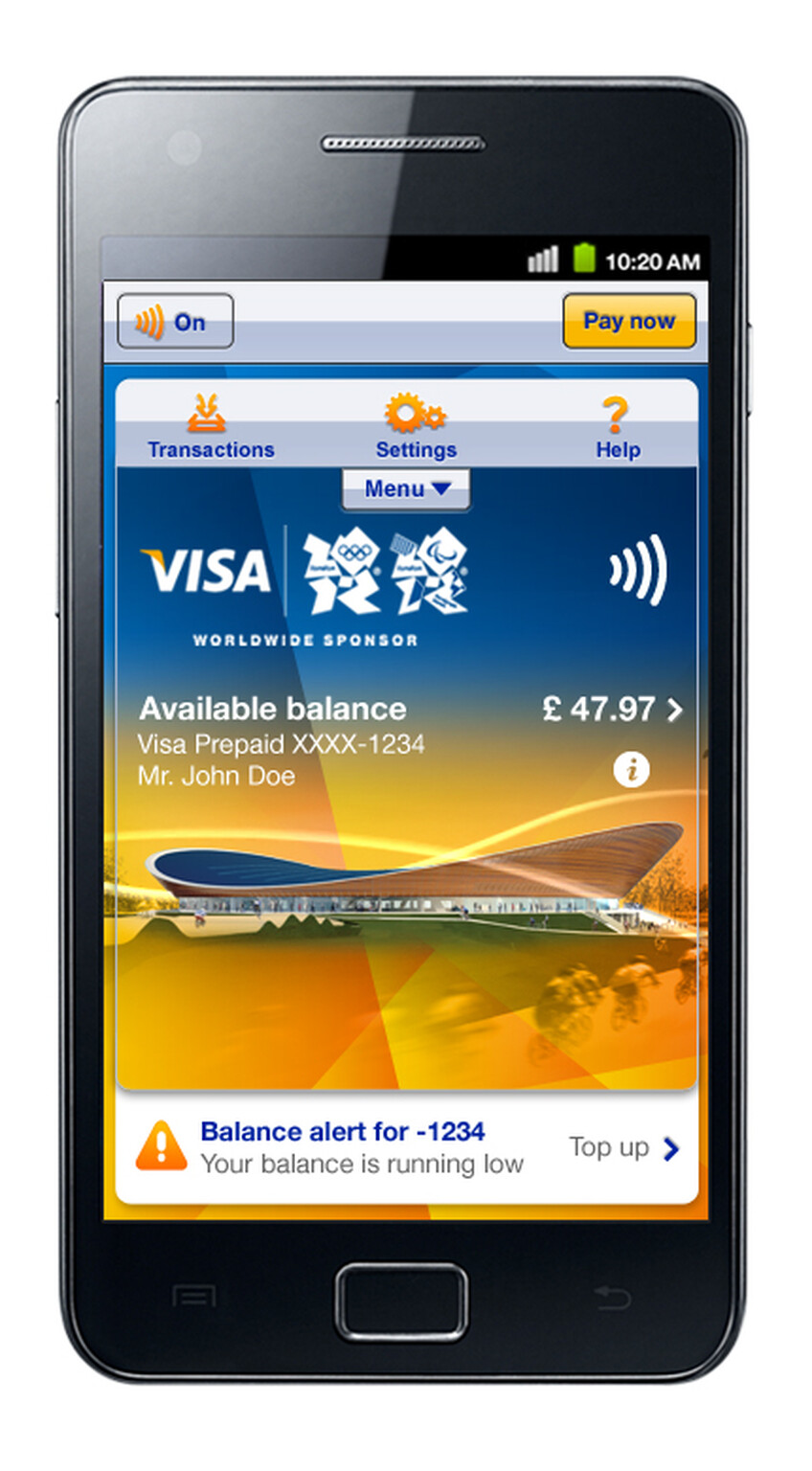 Visa and Samsung previews NFC payments app for London 2012 Games