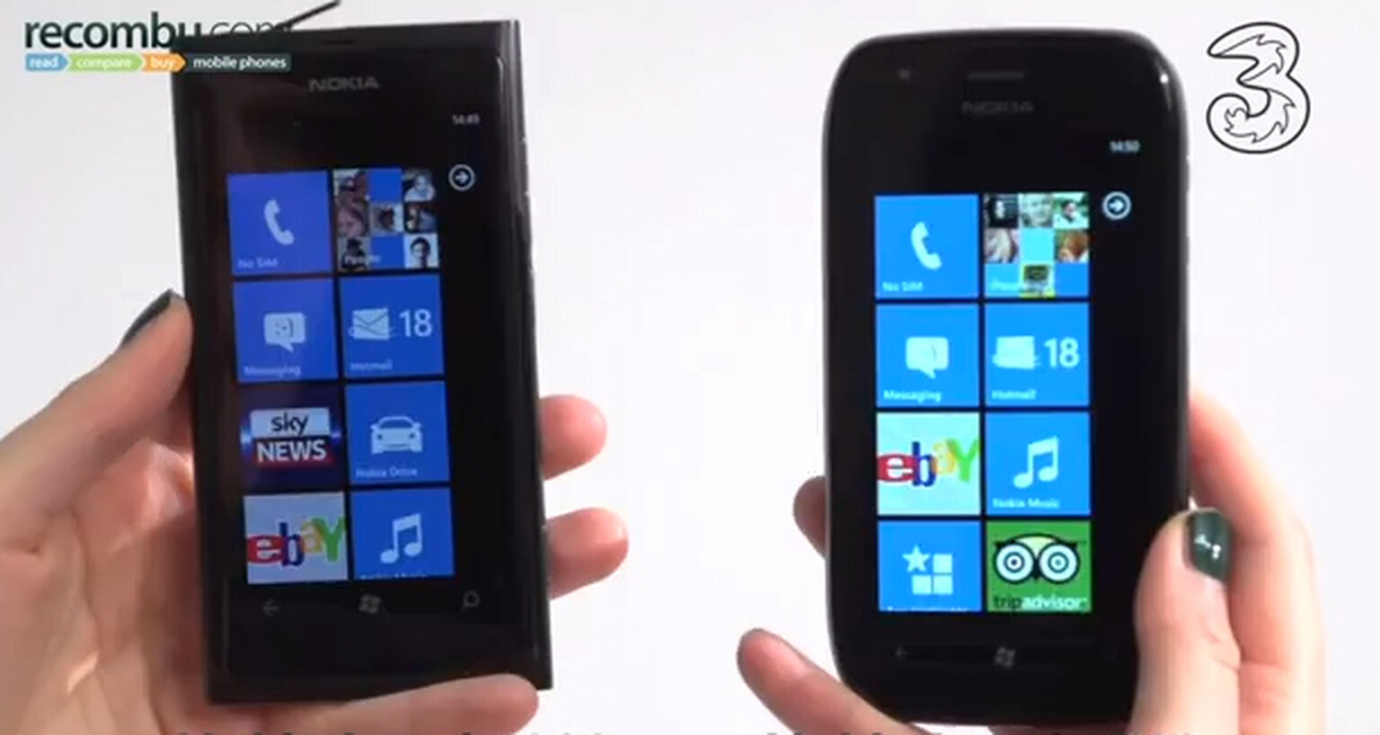 Video: Nokia Lumia 800 Vs Nokia Lumia 710
