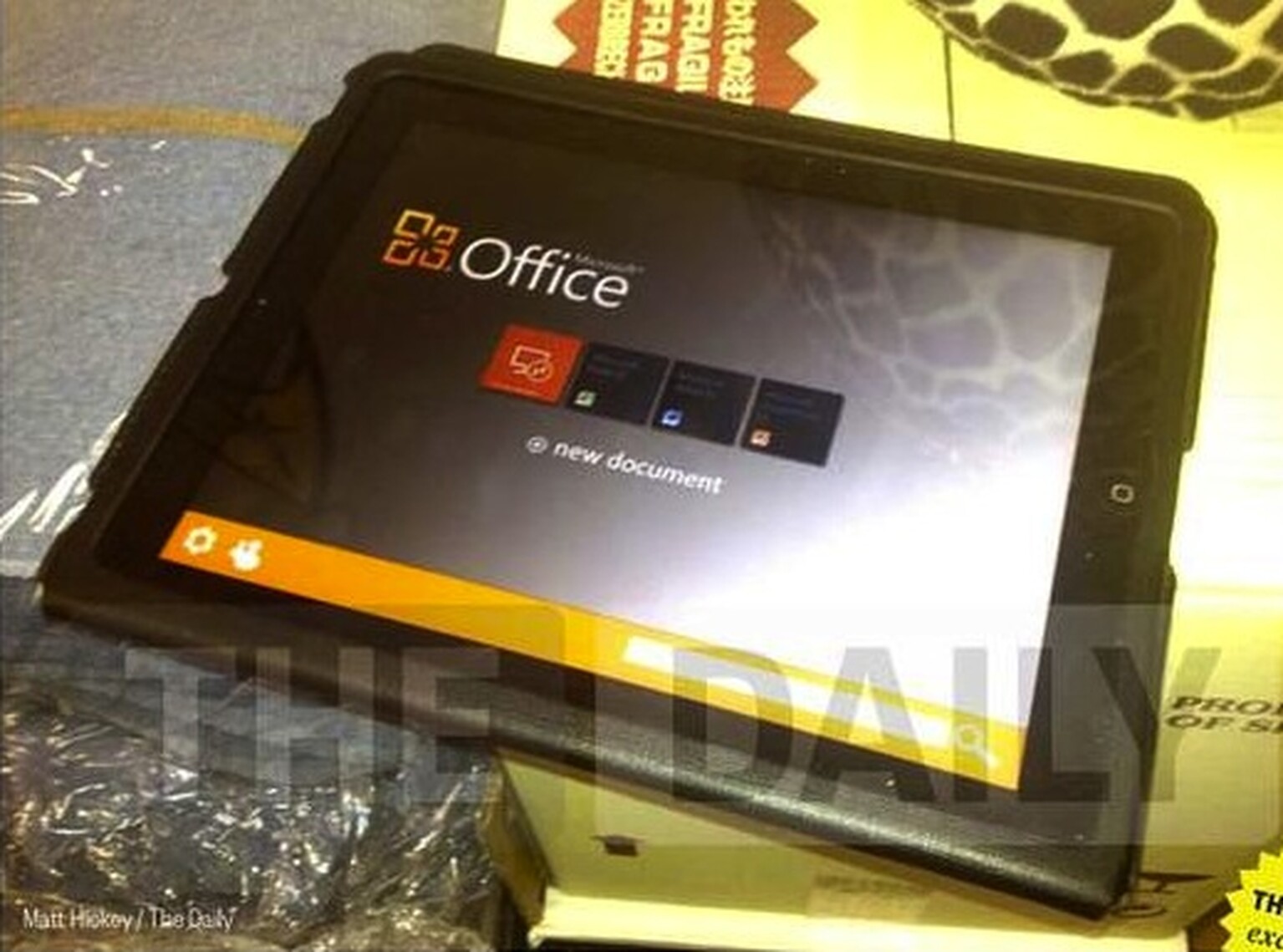 iPad Microsoft Office photo surfaces