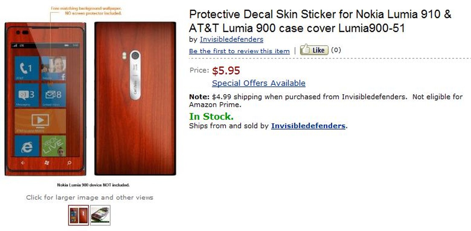 Nokia Lumia 910: Amazon vendor suggests existence