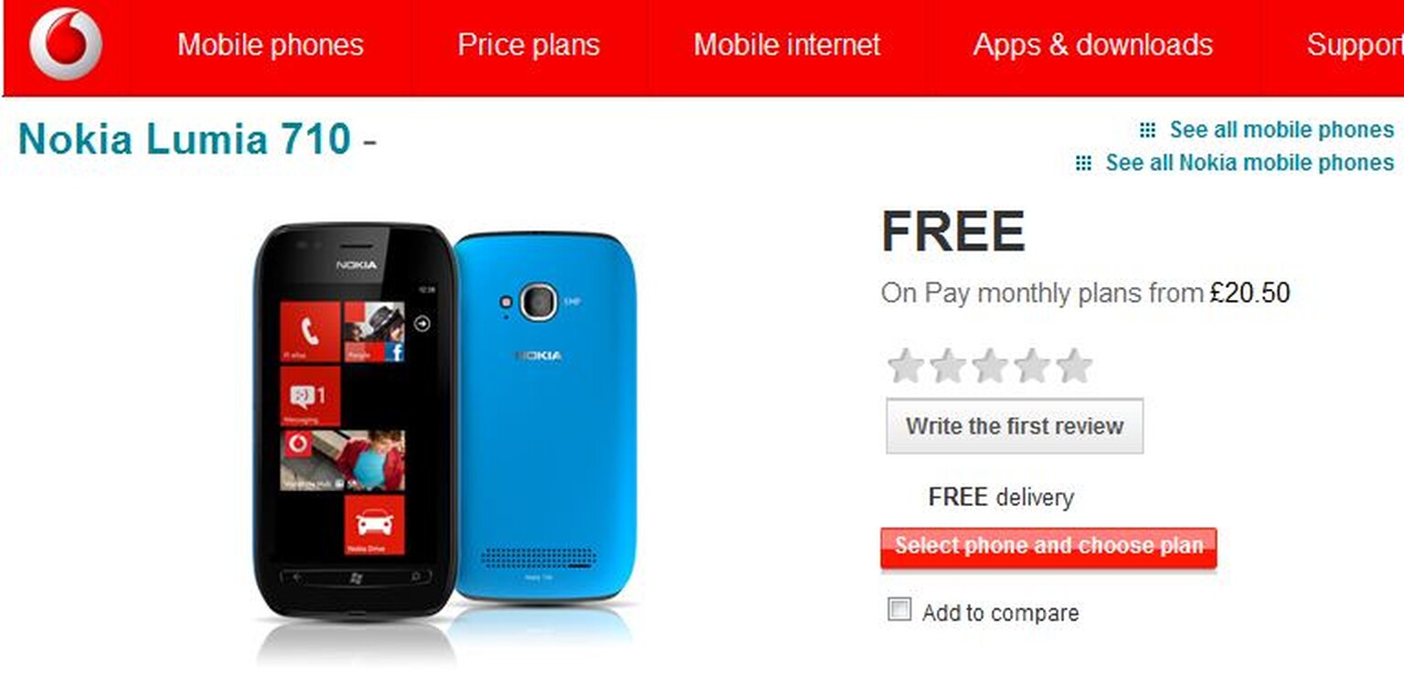 Exclusive: Nokia Asha 201 and Nokia Lumia 710 available on Vodafone now