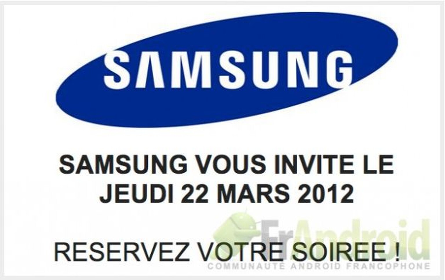 Samsung Galaxy S3 launch event: 22 March 2012?