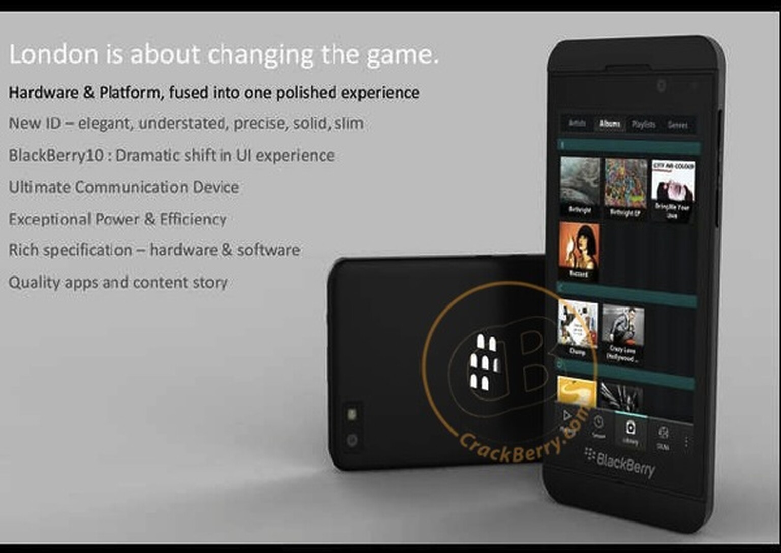 New BlackBerry 10 'London' smartphone picture appears online