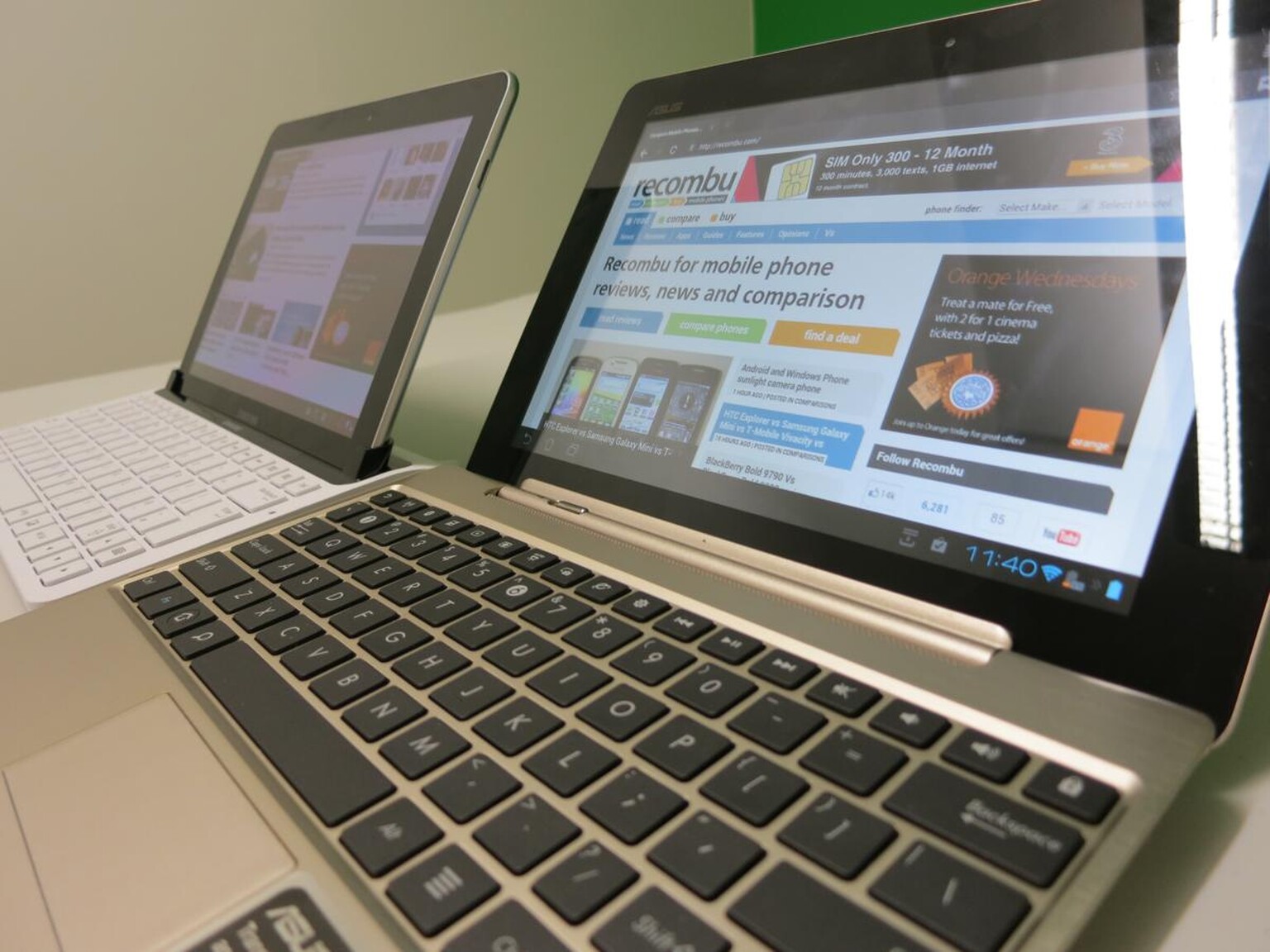Asus Eee Pad Transformer Prime vs. Samsung Galaxy Tab 10.1: First Impressions
