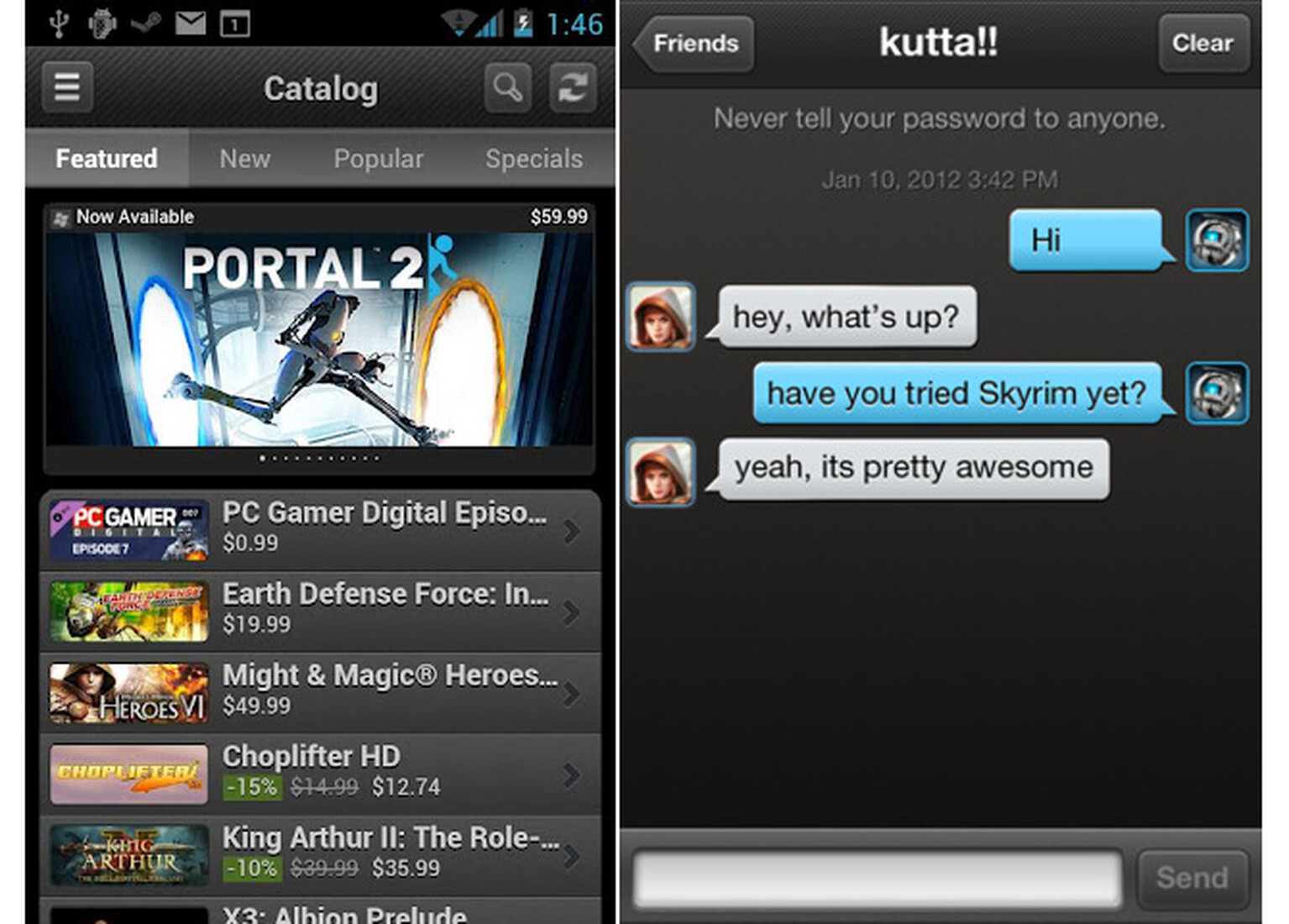 Download Steam iOS and Android apps for free now (beta)