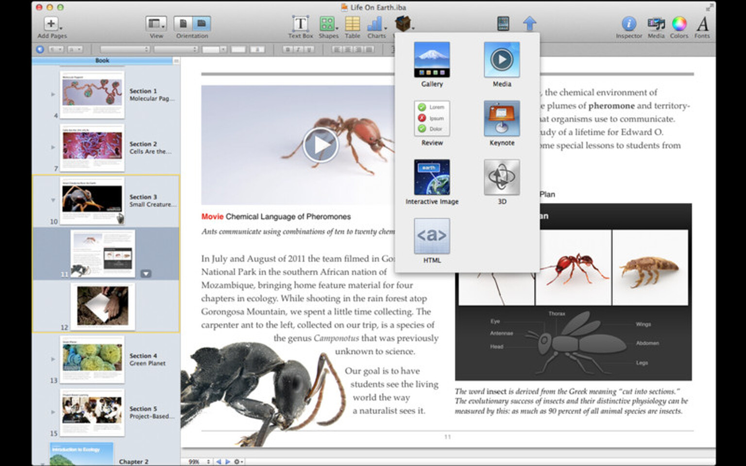 iBooks Author released: Drag and drop to create iBooks for iPad