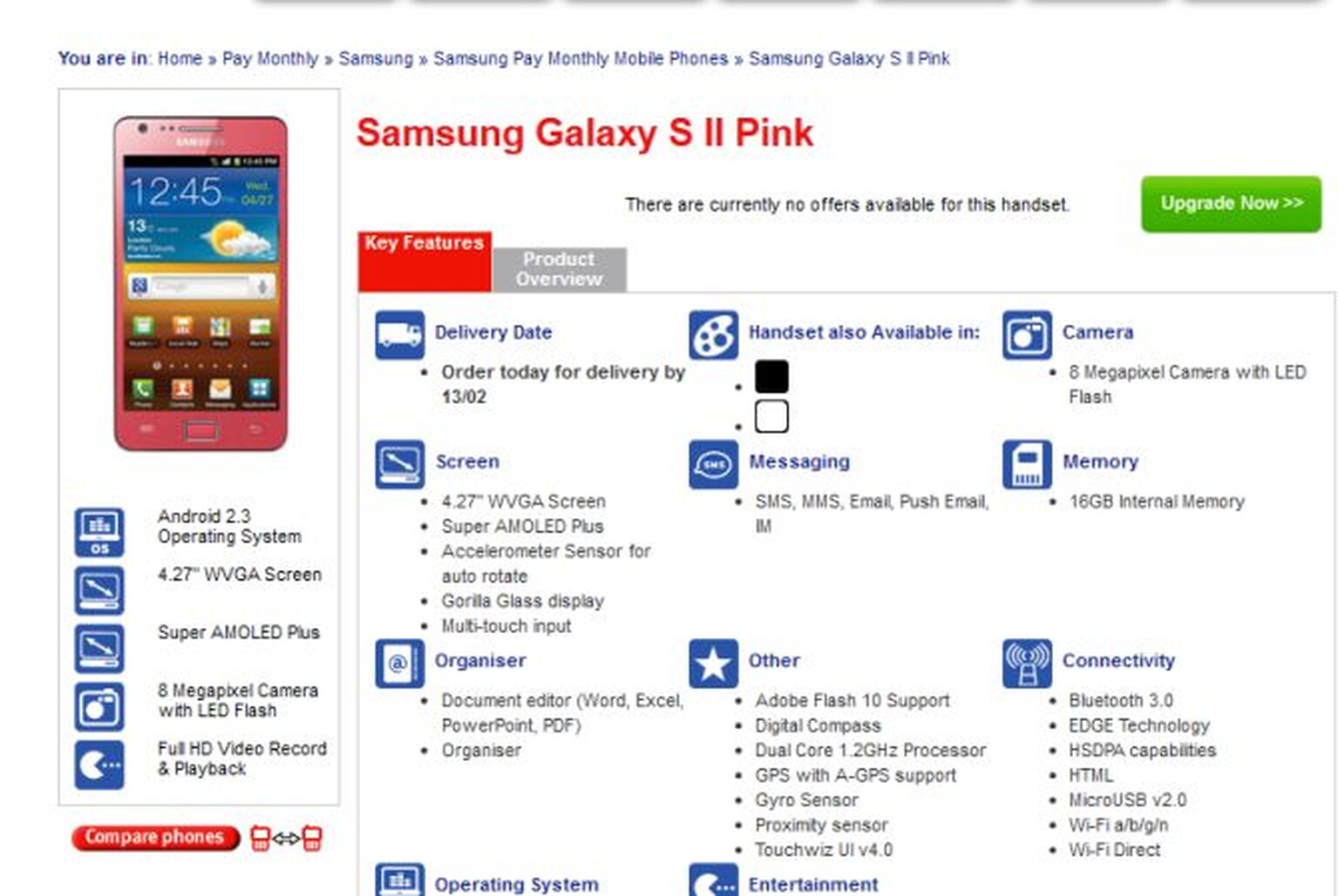 Pink Samsung Galaxy S2 coming to the UK