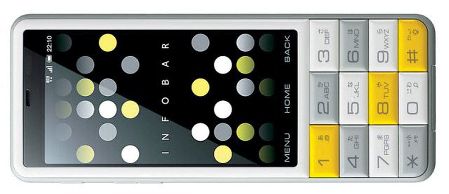 Infobar C01: Android phone from Japan with a 12-key keypad