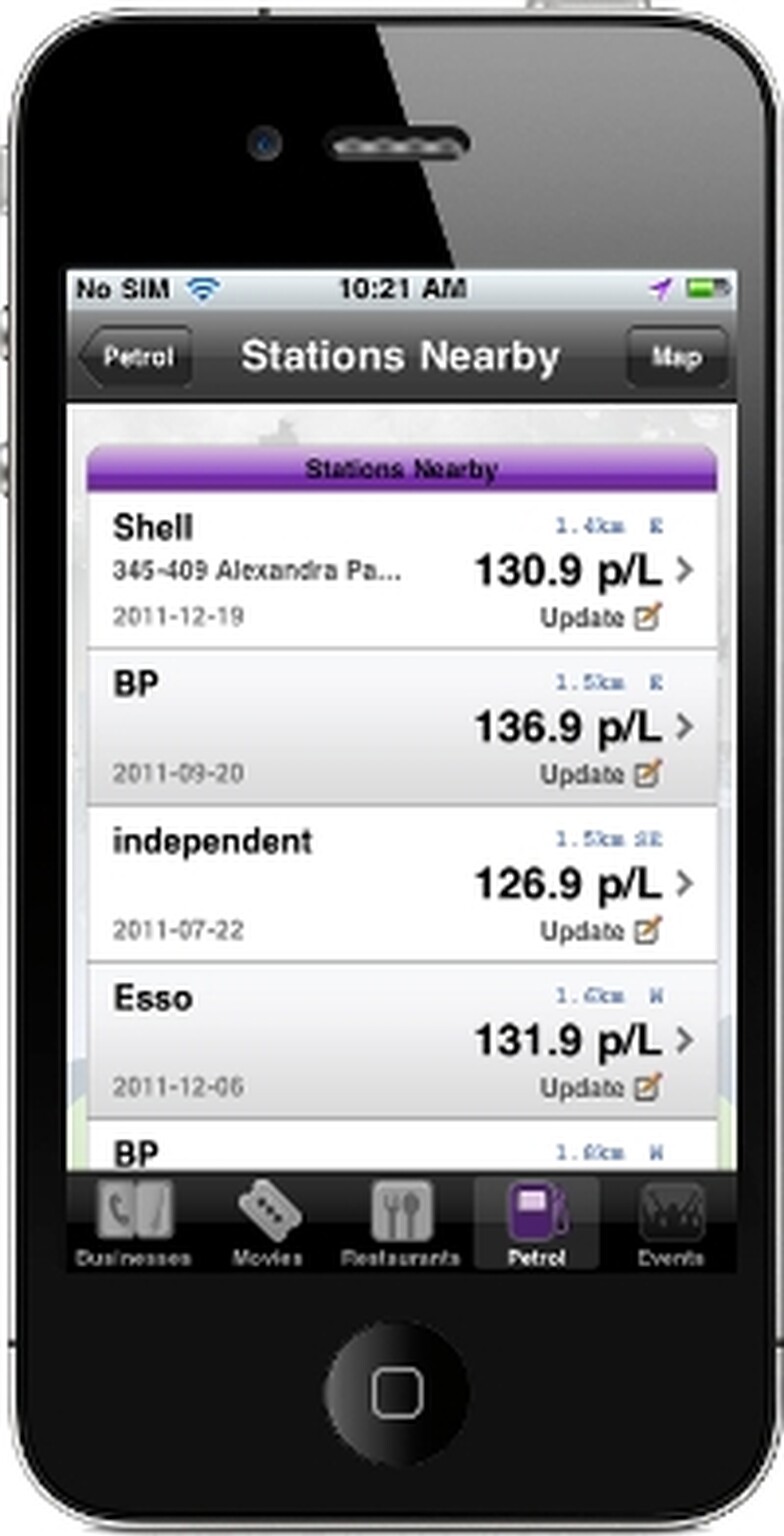 Poynt lets you to find cheap petrol in your area