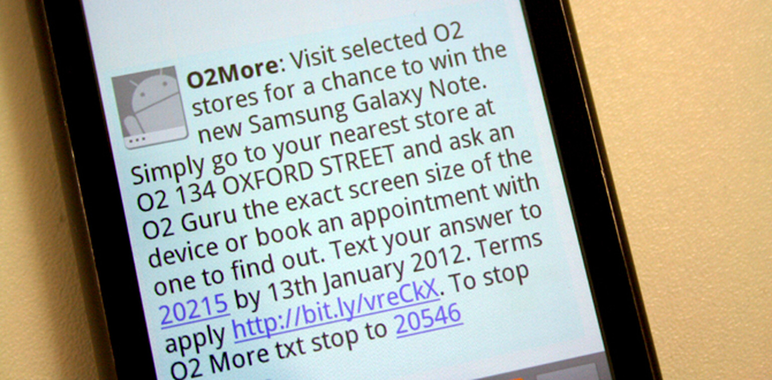 O2 Samsung Galaxy Note competition