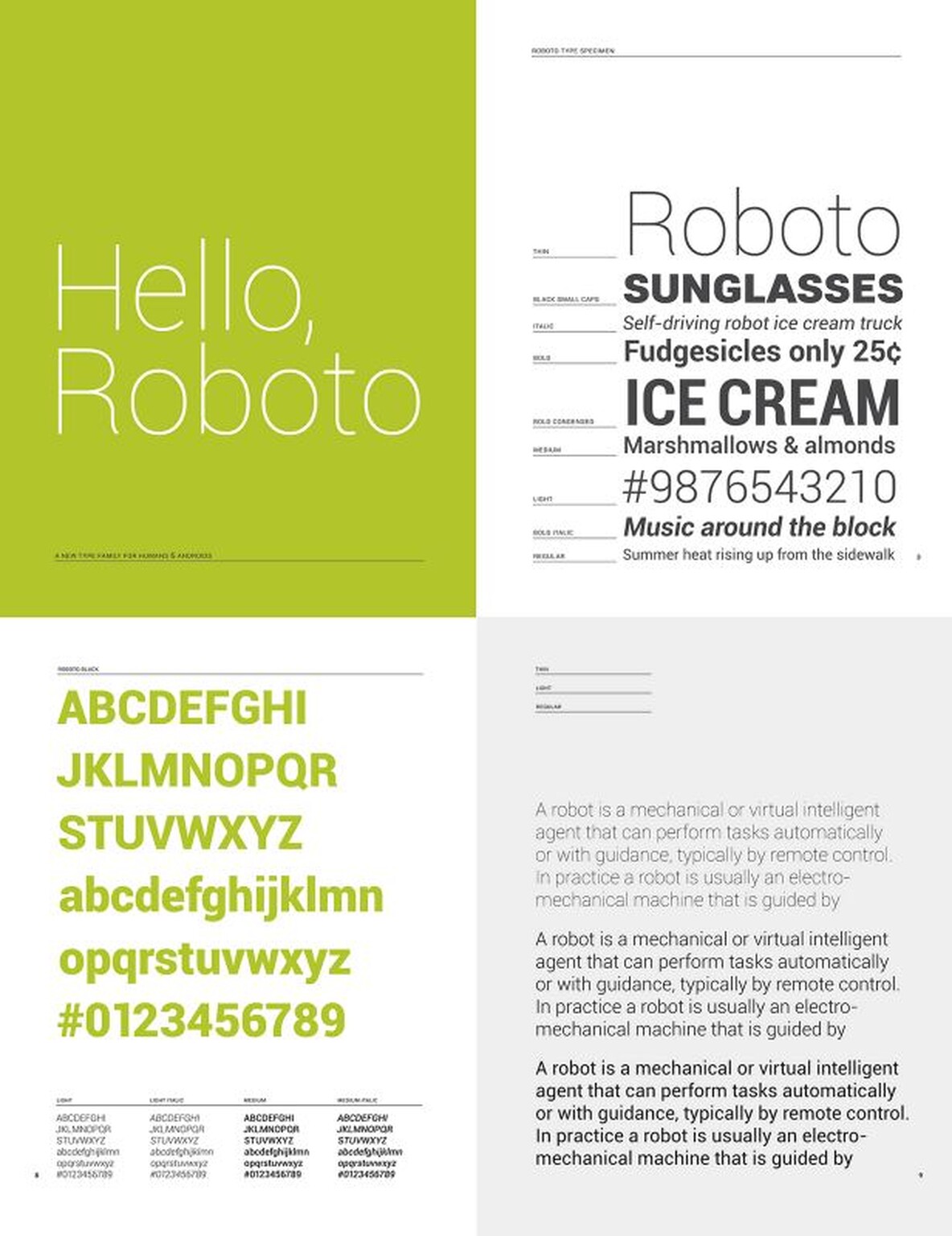 Ice Cream Sandwich: Roboto through a lens