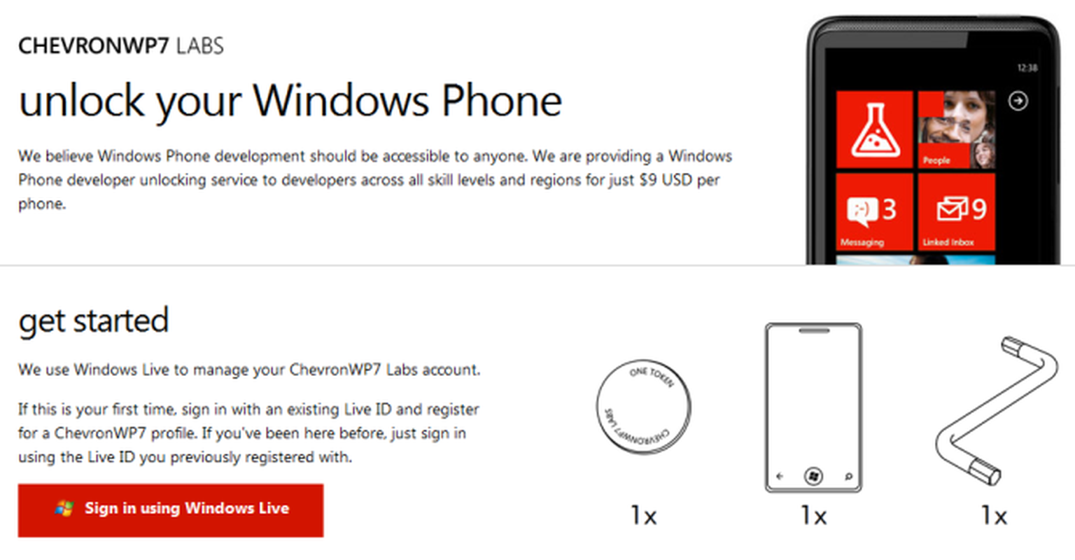 ChevronWP7 sells out of its 10,000 unlocks, more on the way?