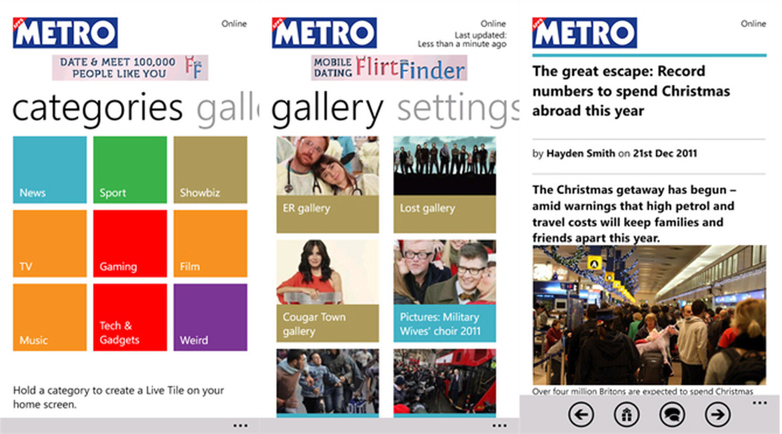 Metro newspaper app launches on Windows Phone