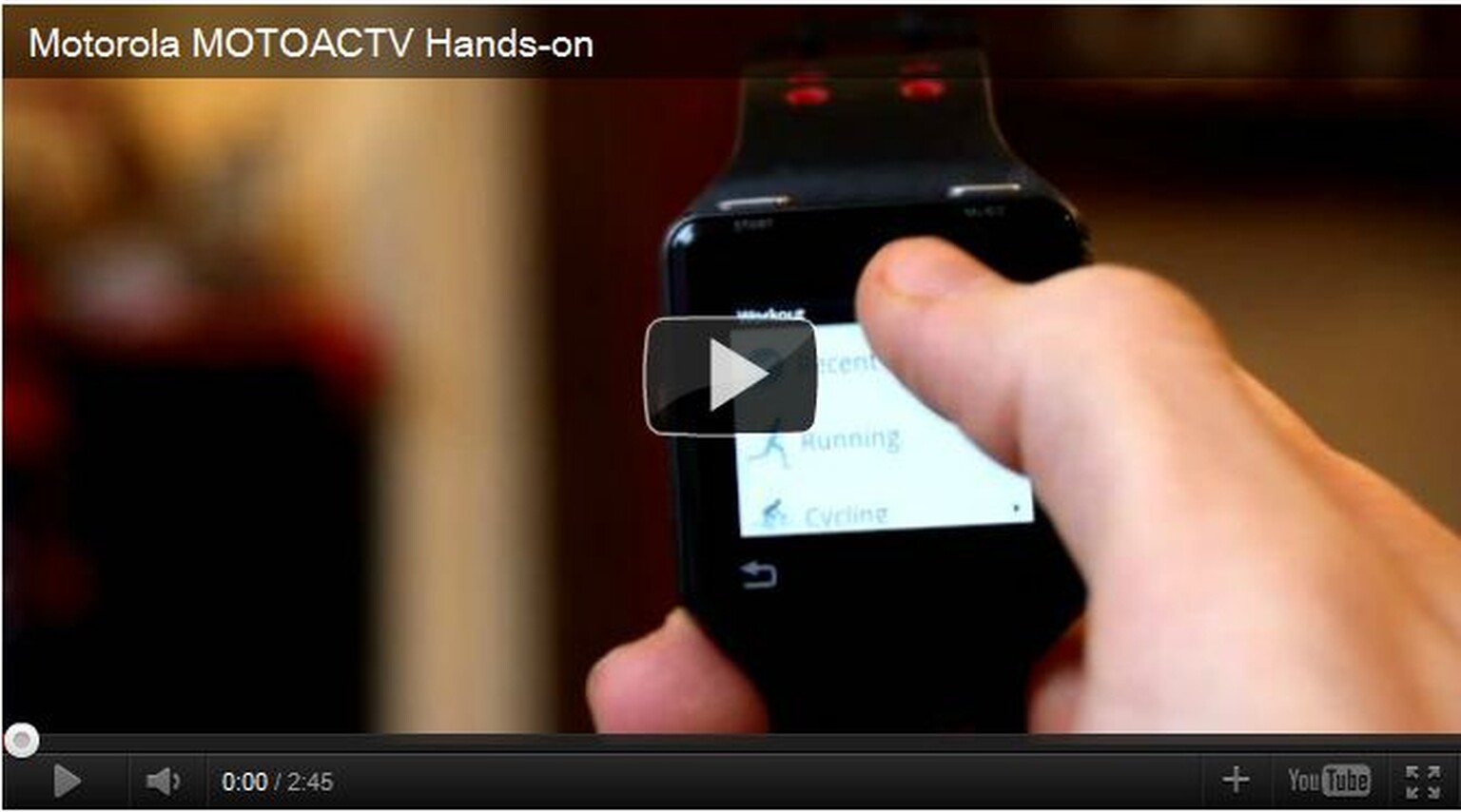 Motorola MOTOACTV: hands-on video
