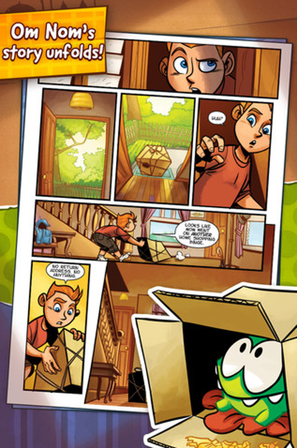 Cut the Rope turns comic series for iOS