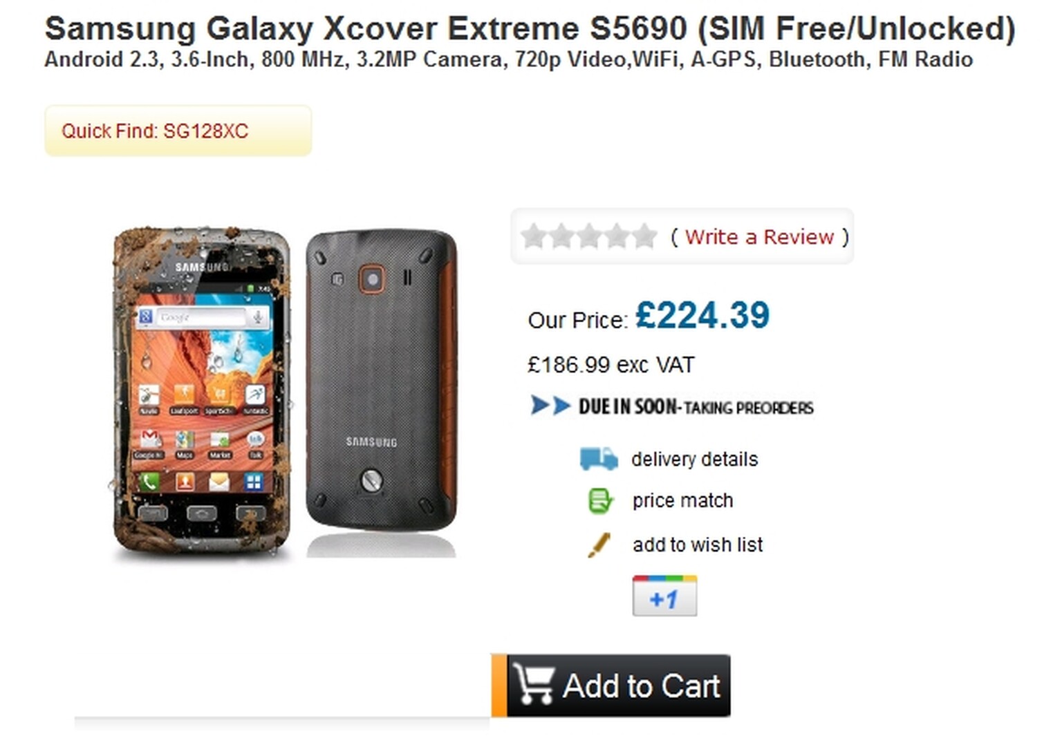 Samsung Galaxy Xcover delayed until January