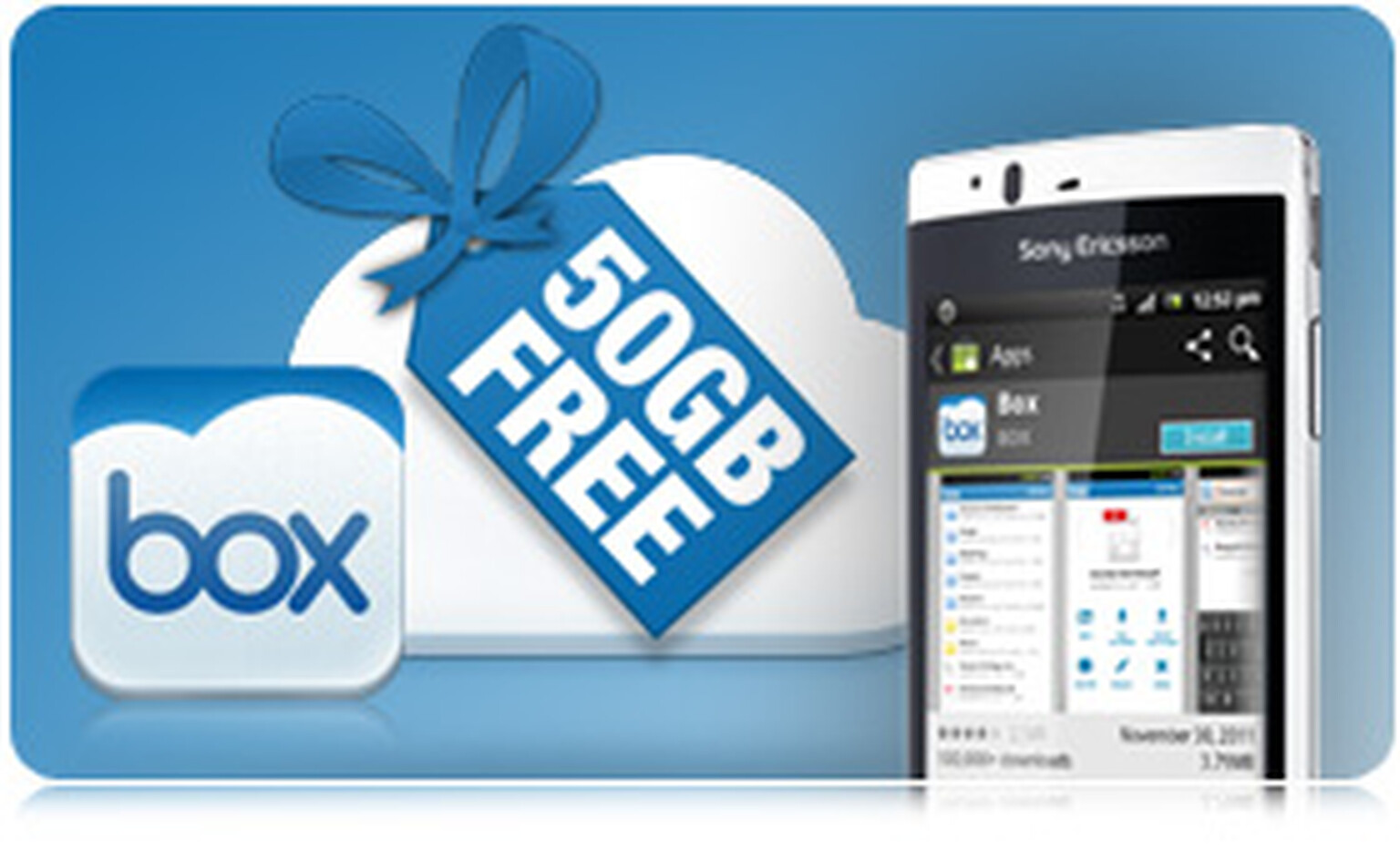 50GB free cloud storage for all Sony Ericsson Xperia users