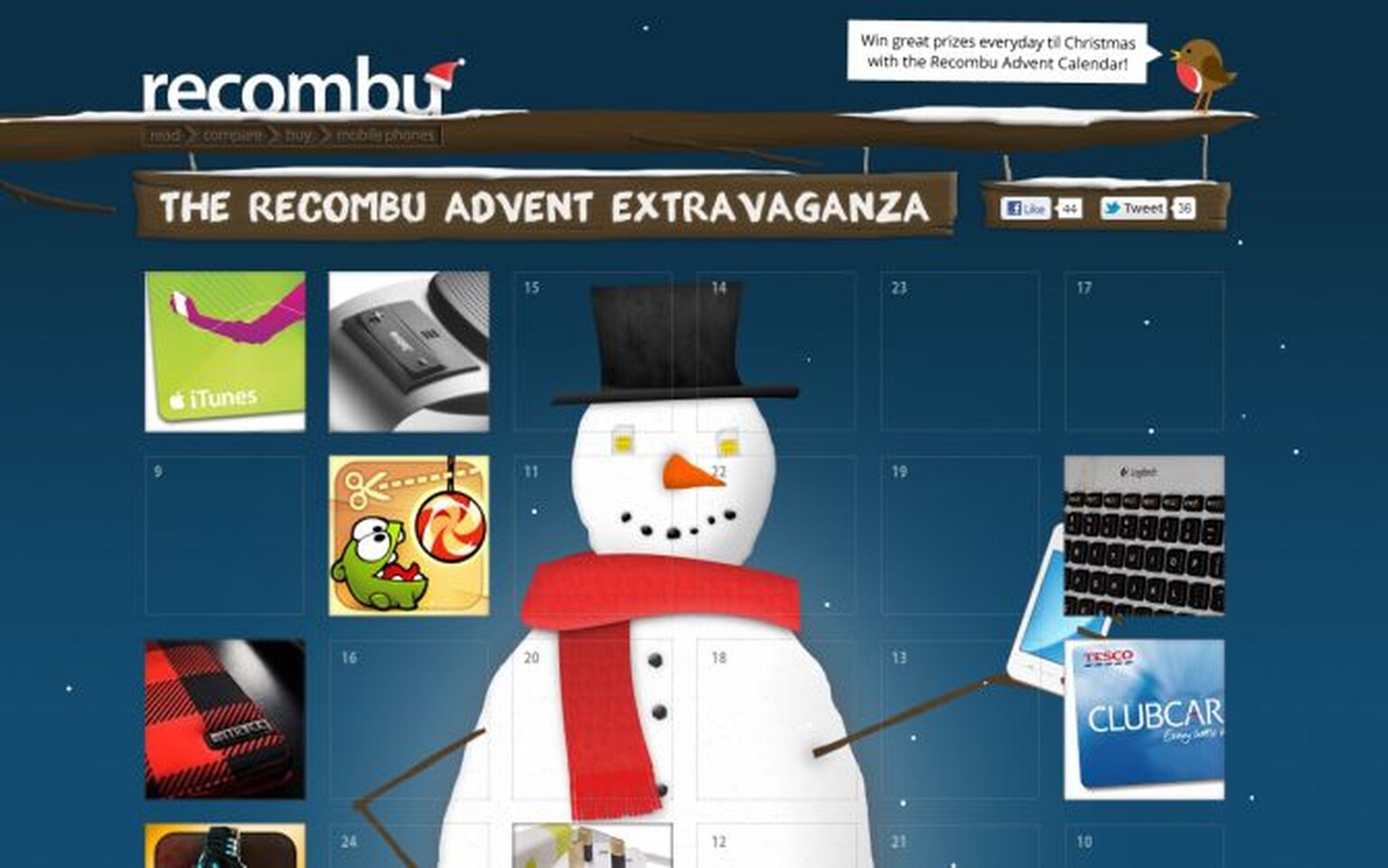 Recombu Advent Extravaganza: Winners announced