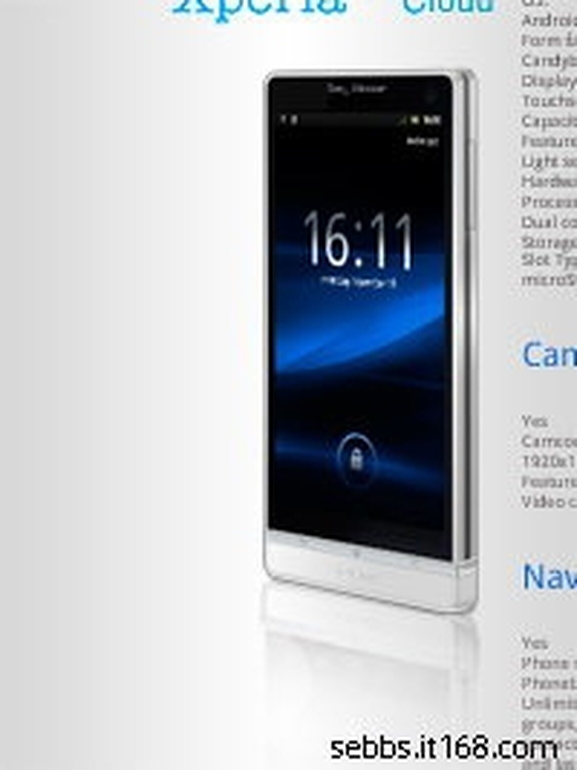 Sony Ericsson Nozomi spotted once again in official render