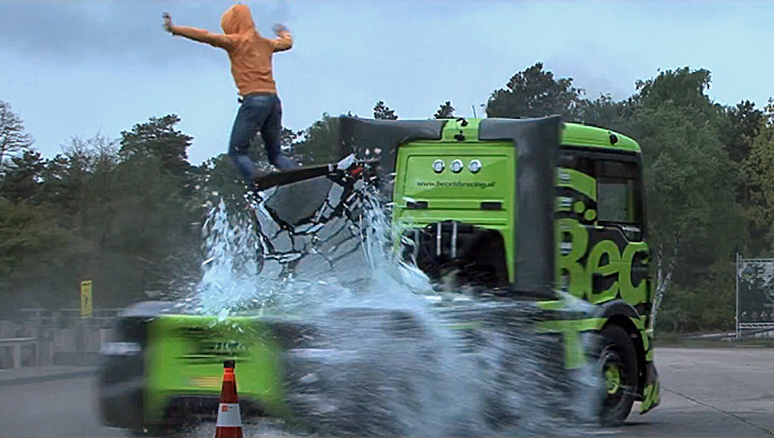 Watch this supercharged truck do a Gymkhana run