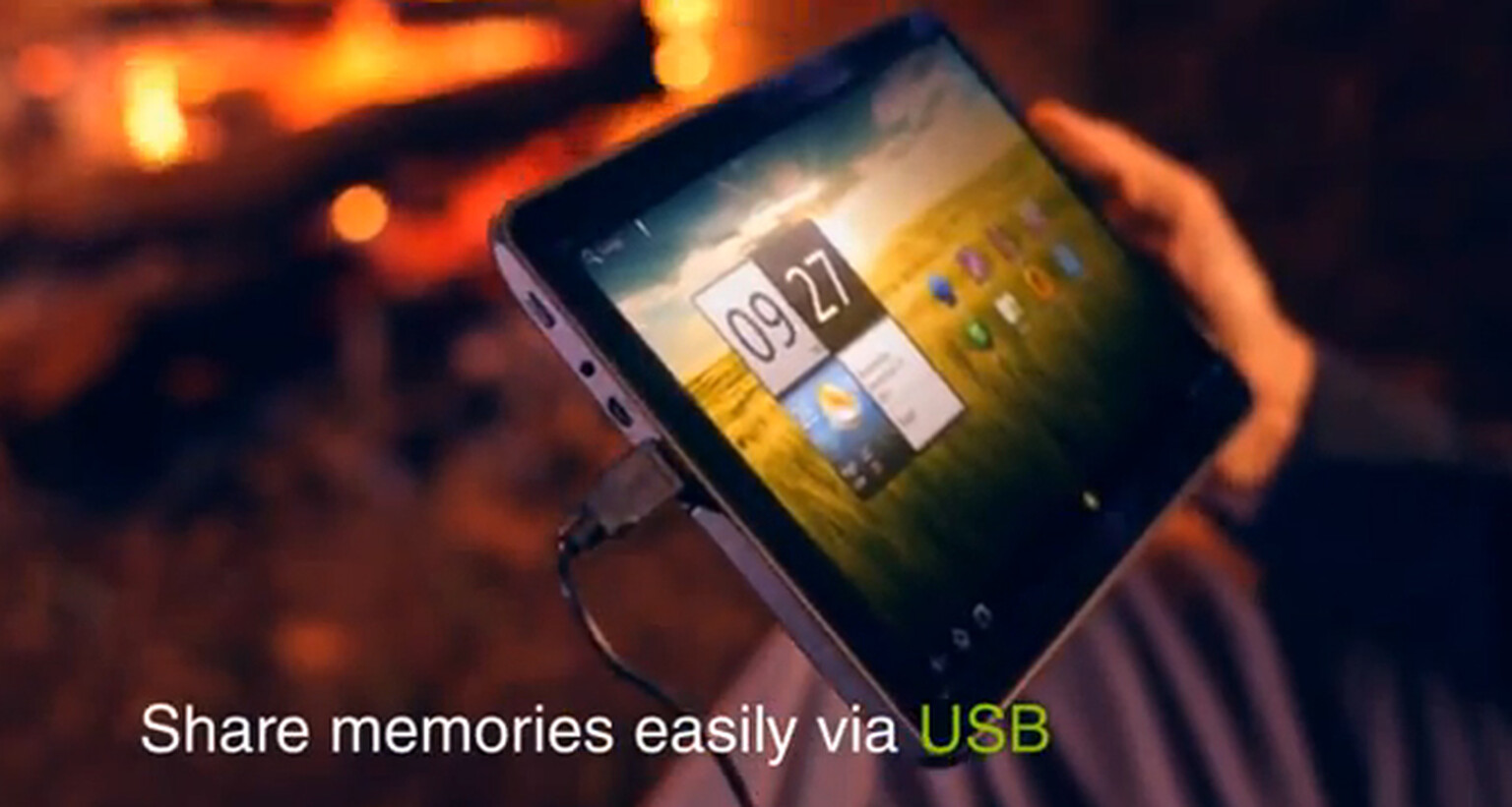 Acer Iconia Tab A200 leaks in snowy promo clip