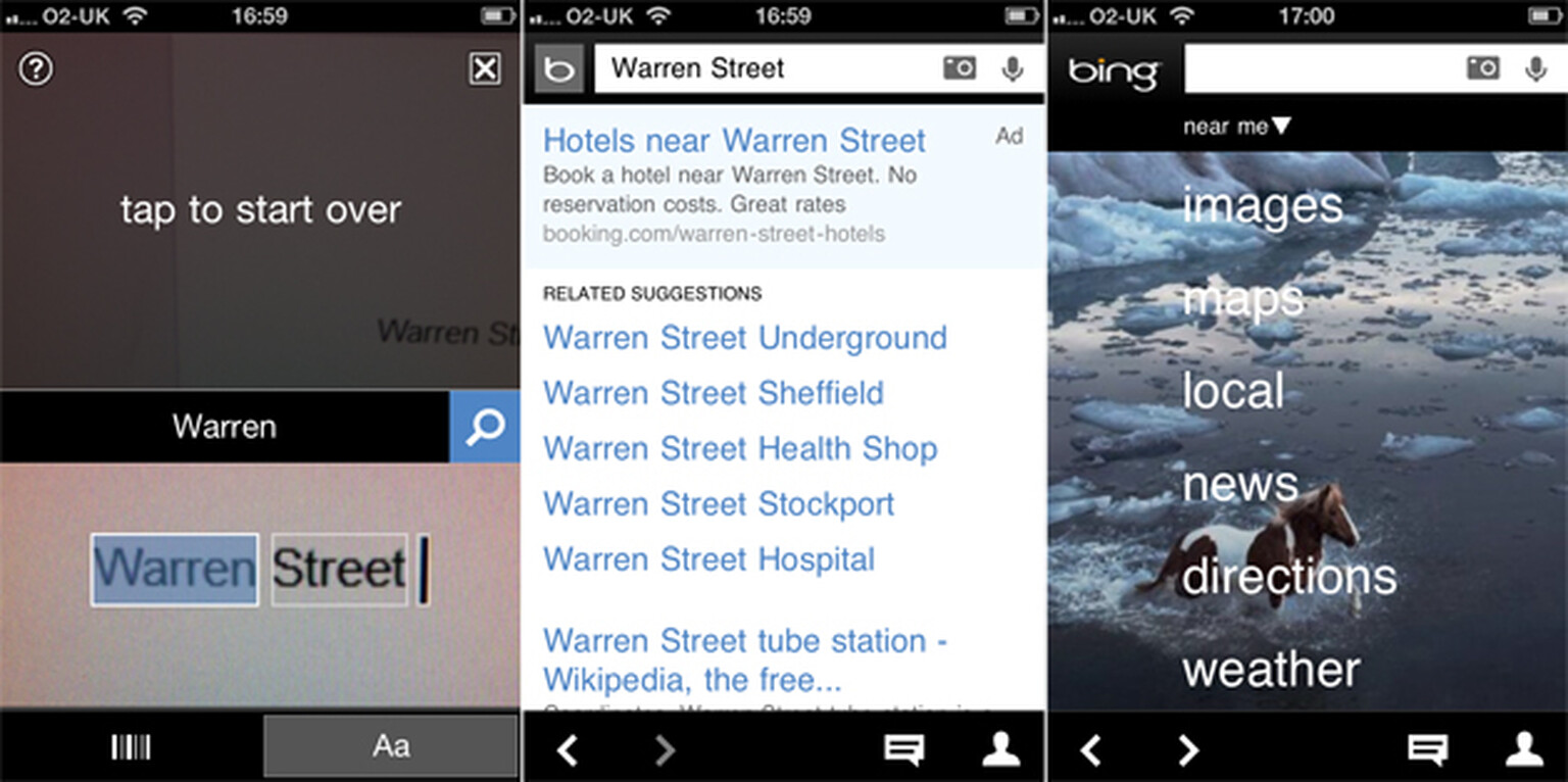 Bing for iOS updates with HTML5 features, now more like the Windows Phone app we know and love