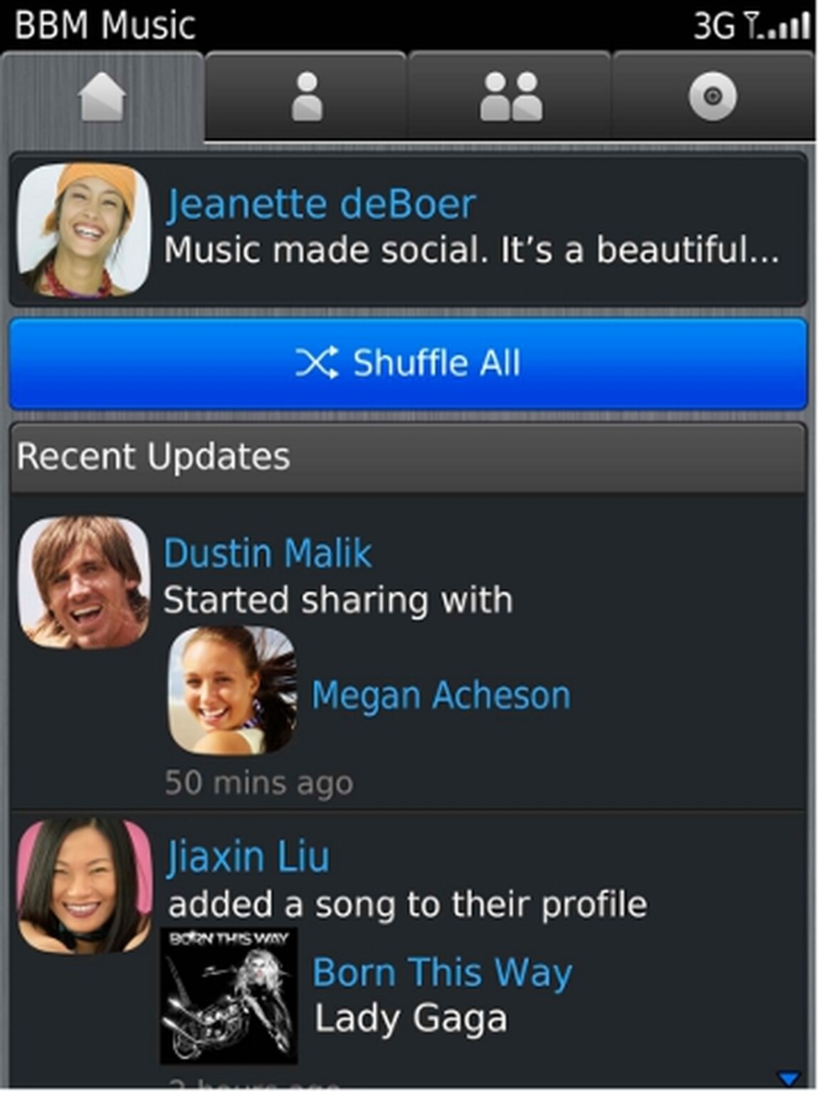 BBM Music for BlackBerry gives music a social twist