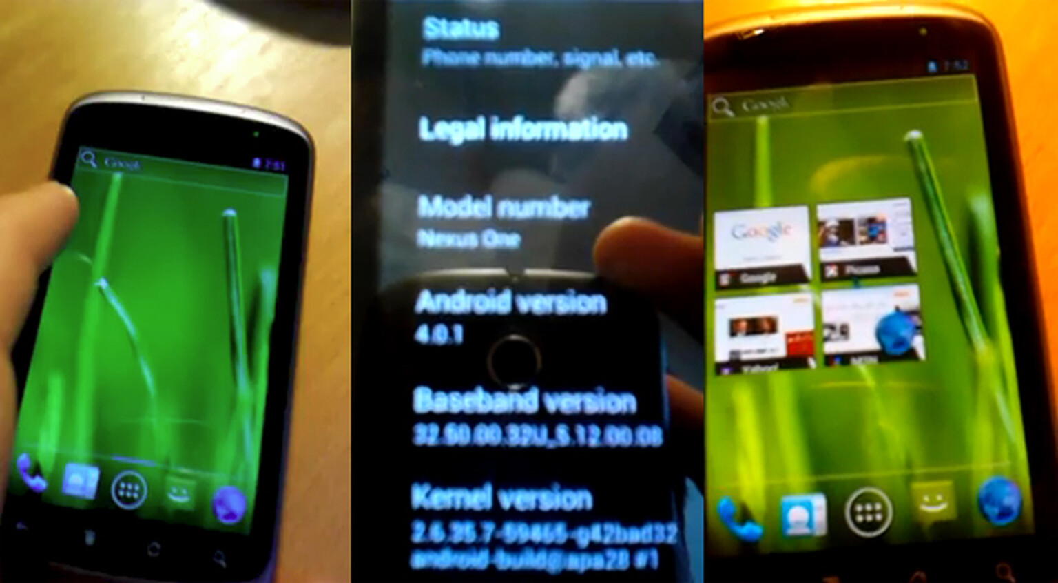 Ice Cream Sandwich gets ported to a Google Nexus One, looks pretty tasty