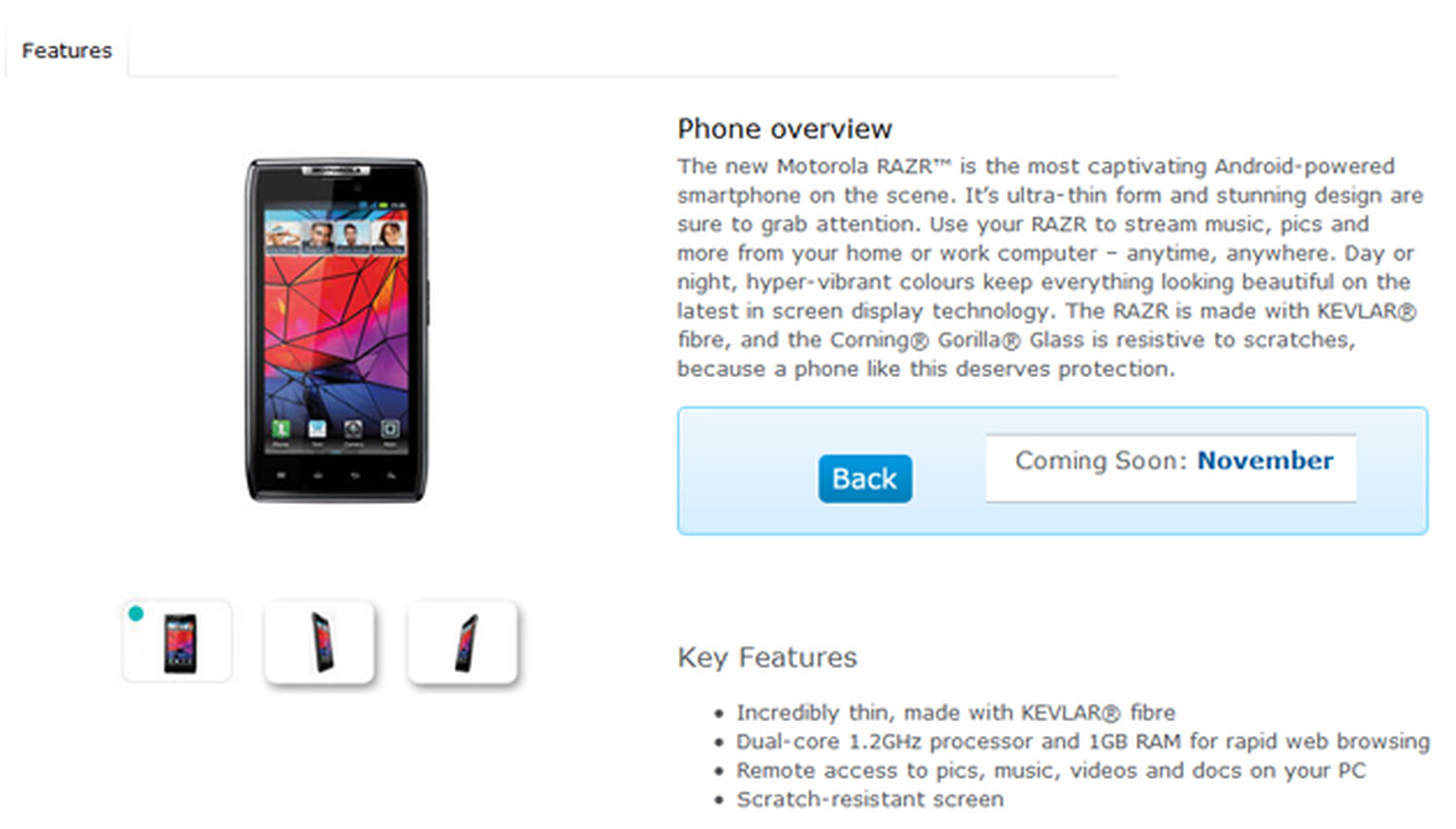 O2 confirms Samsung Galaxy Nexus, Motorola Razr coming November