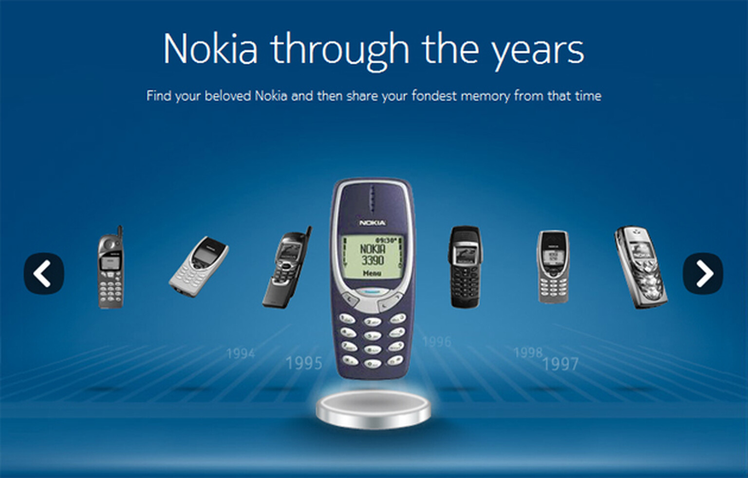 Nokia Time Machine on Facebook: Nokia does a Greatest Hits before shooting for No.1 with the Sea Ray