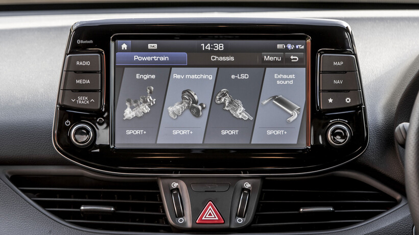 Hyundai i30 N Performance custom menu settings