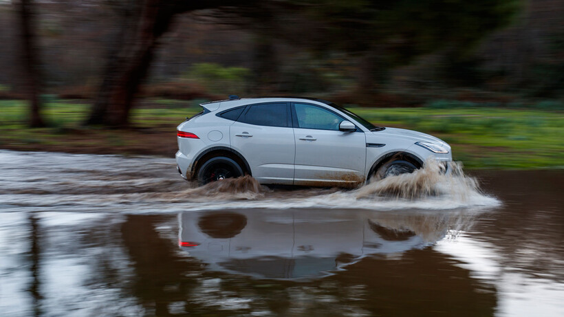 Jaguar E-Pace P300 R-Dynamic in water