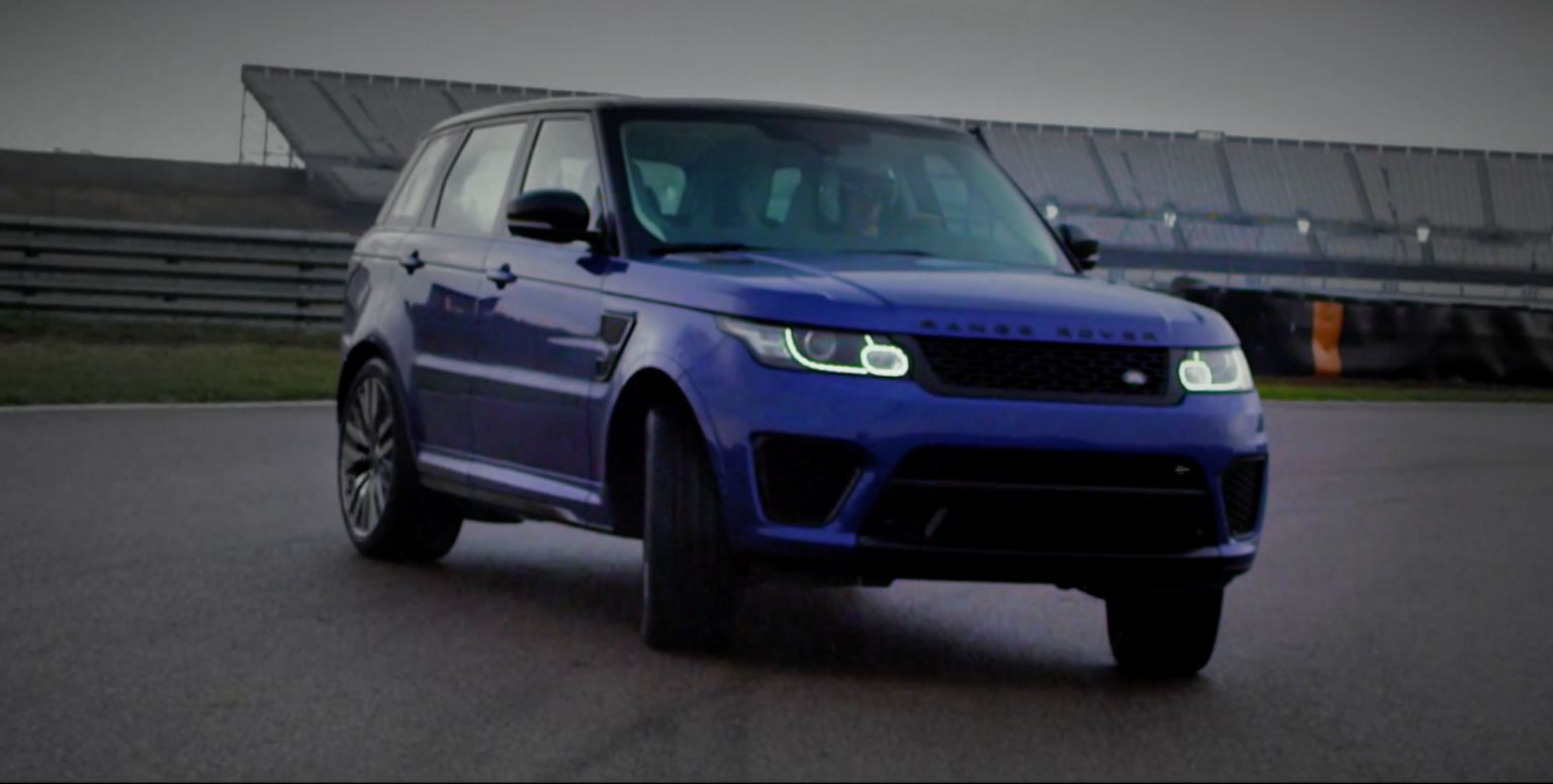 Watch Land Rover's test driver drift the new Range Rover Sport SVR
