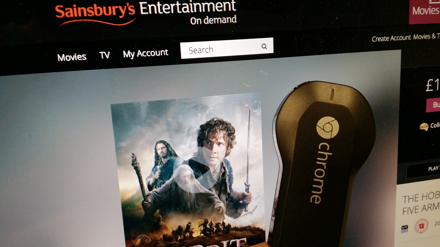 Chromecast support checks out on Sainsbury’s Entertaiment iOS and Android apps