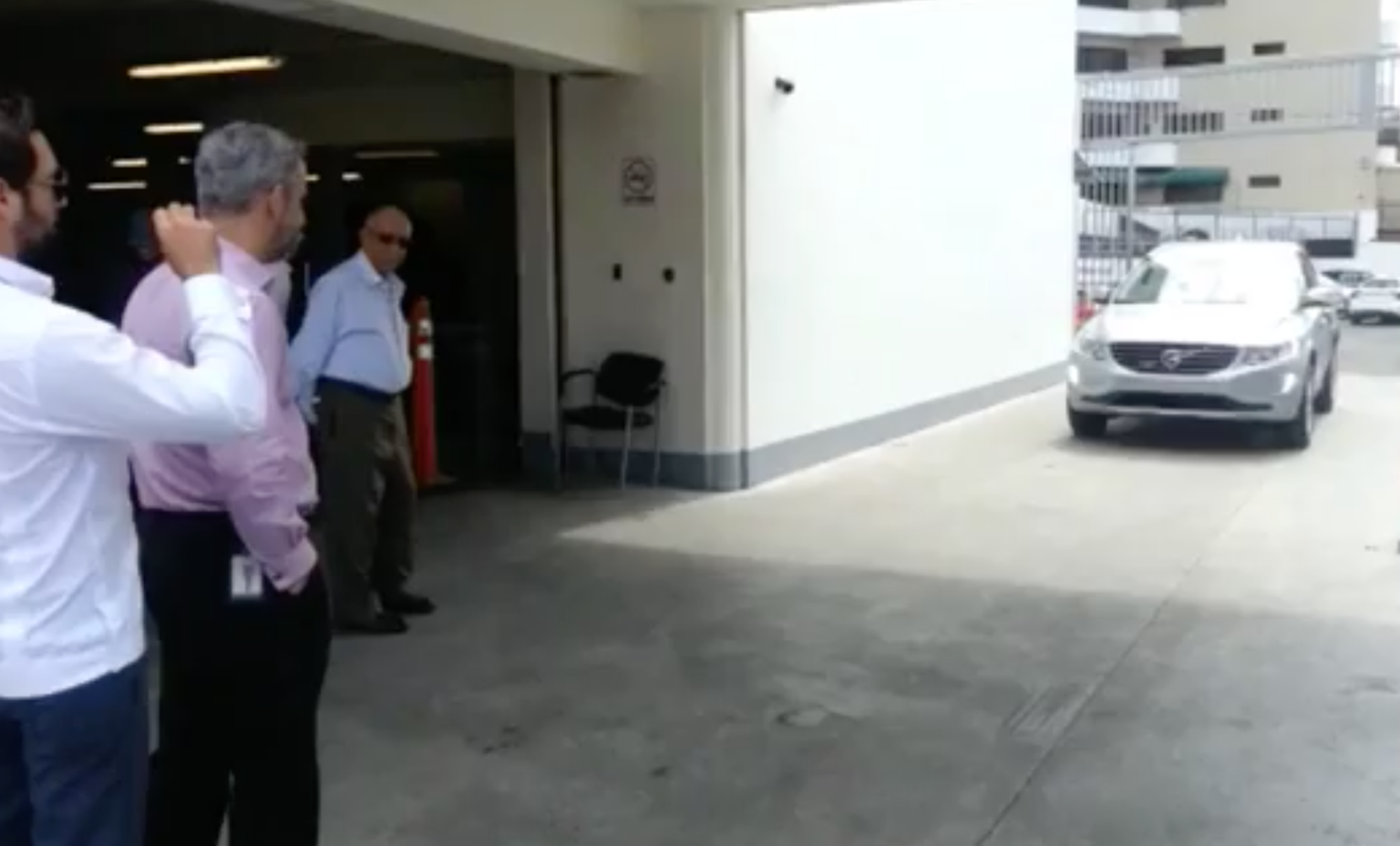 Video: Watch this car salesman get run over by his own Volvo