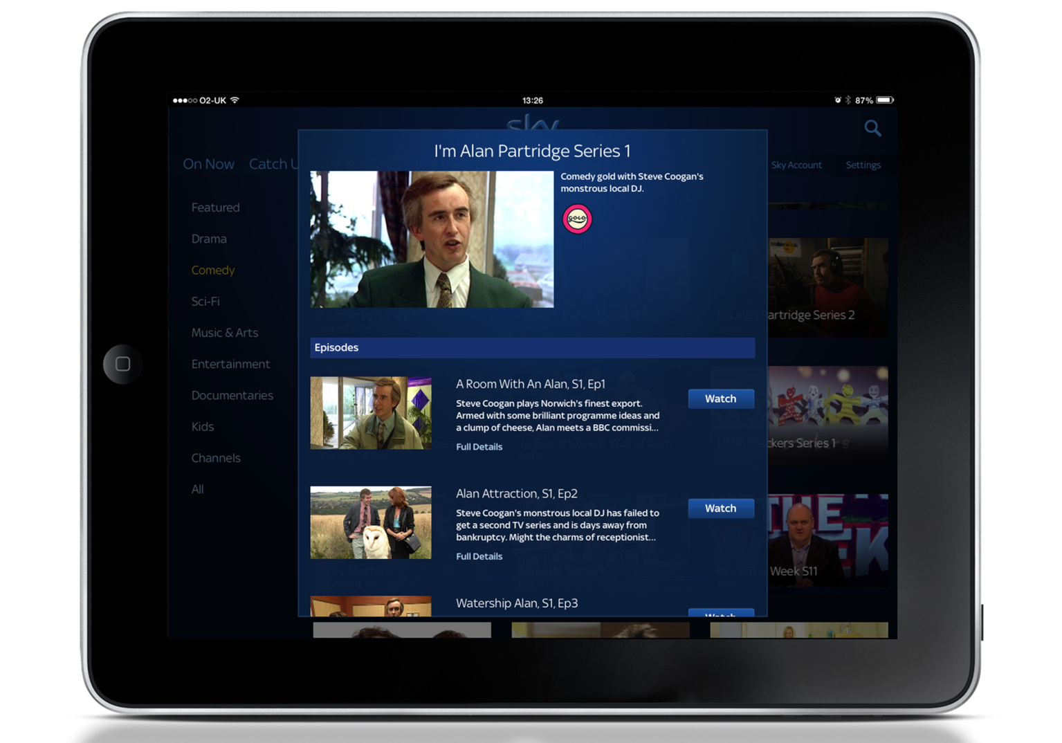 Sky Go adds Watch, Gold, History and 11 more new channels