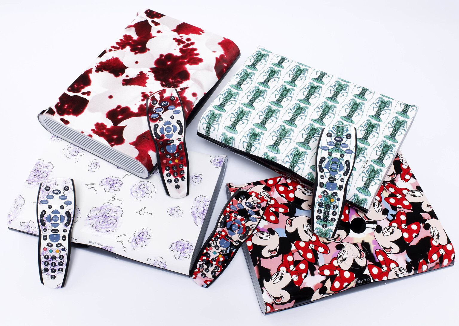 Sky unveiled new fashion icon set-top boxes