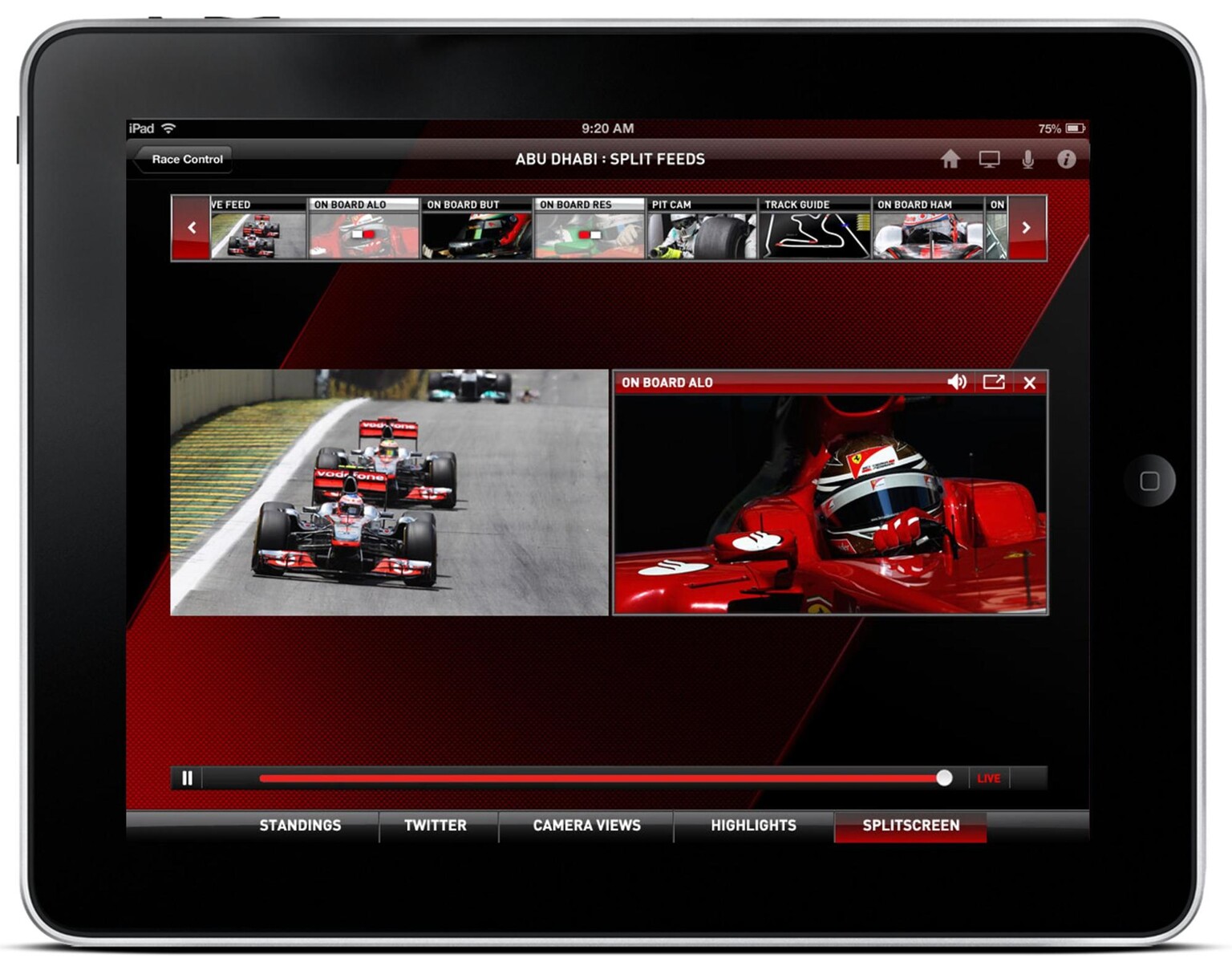 Sky Sports iPad: Split-screen Formula 1 action races into App Store